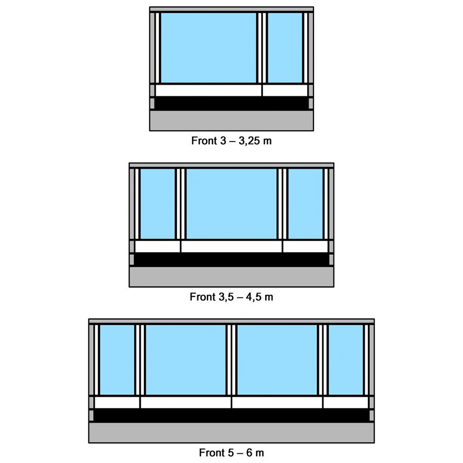 Vorderteil Thule Residence G3, 3,25 m, 275 – 310 cm