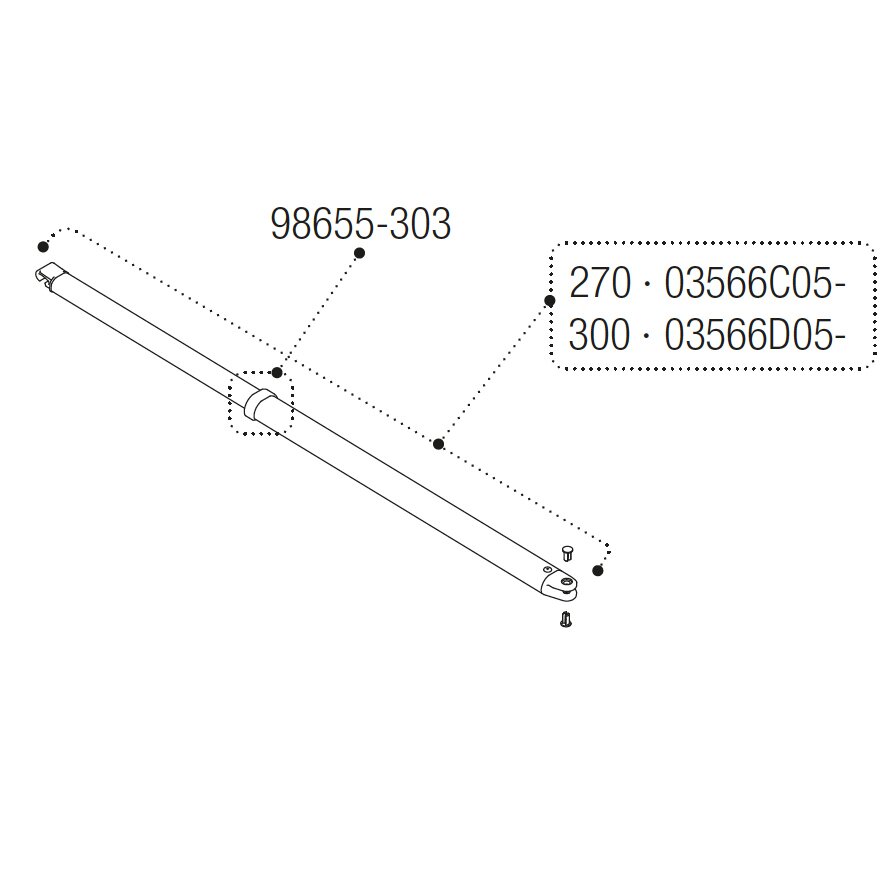 Spannstange Rafter 300 für Markise F35pro