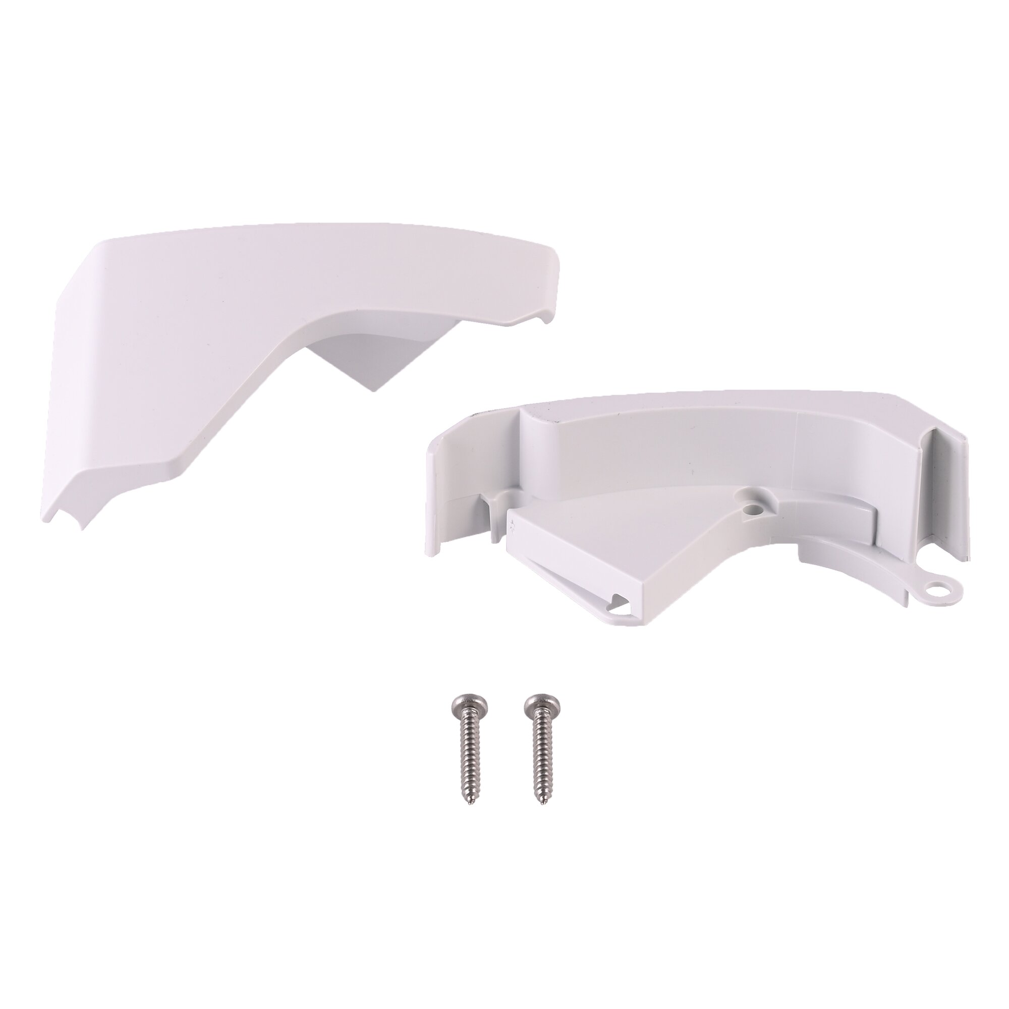 Frontblendenendkappen weiß TO 6300, Satz links und rechts