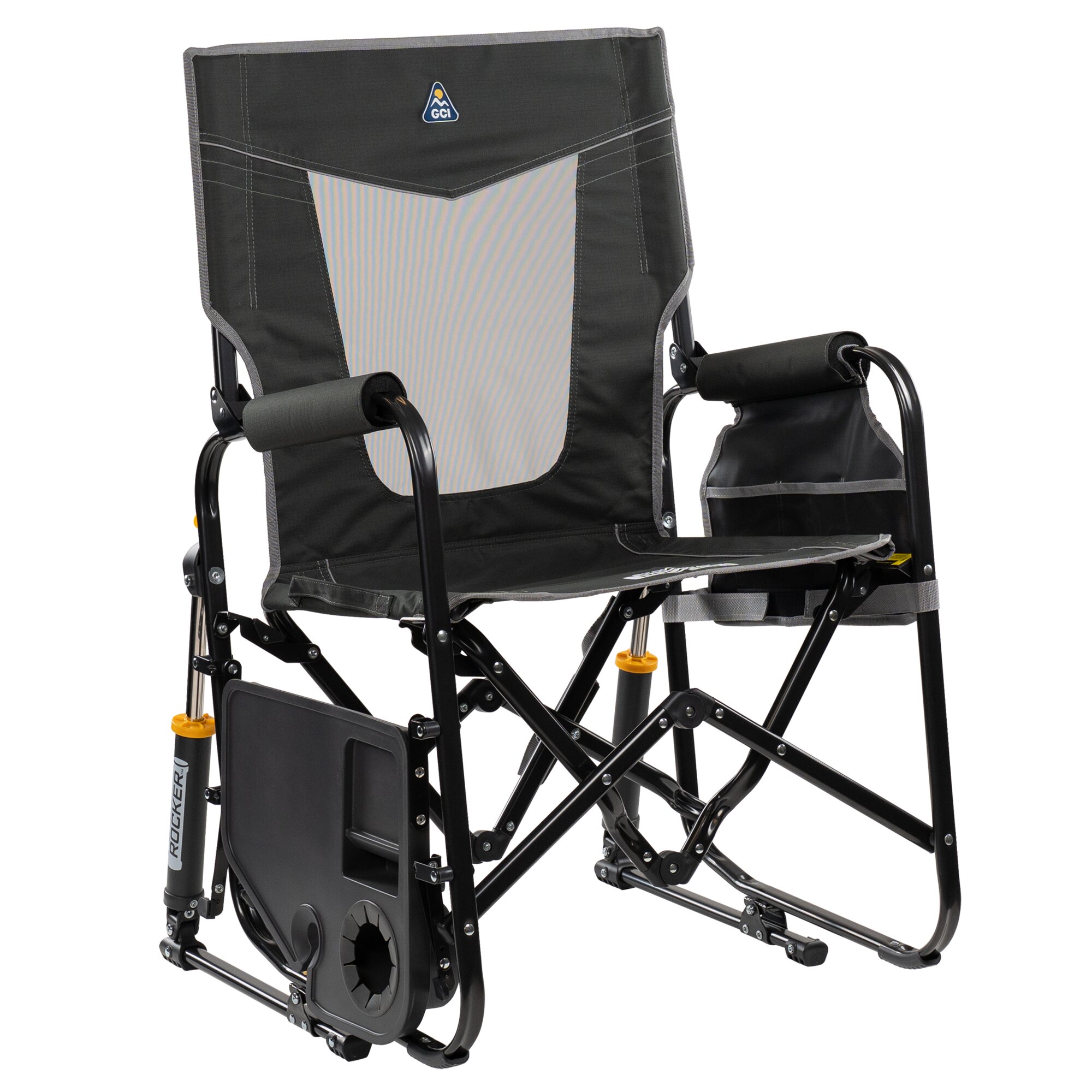 Camping-Schaukelstuhl Stowaway Rocker™ mit Tisch, anthrazit