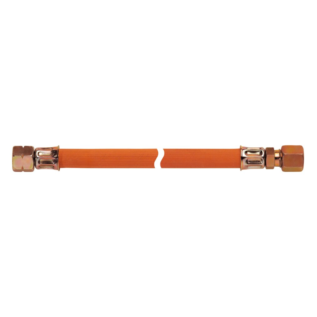 Mitteldruck-Schlauchleitung 10 bar, G1/4 LH-ÜM x RVS 8, 1000 mm