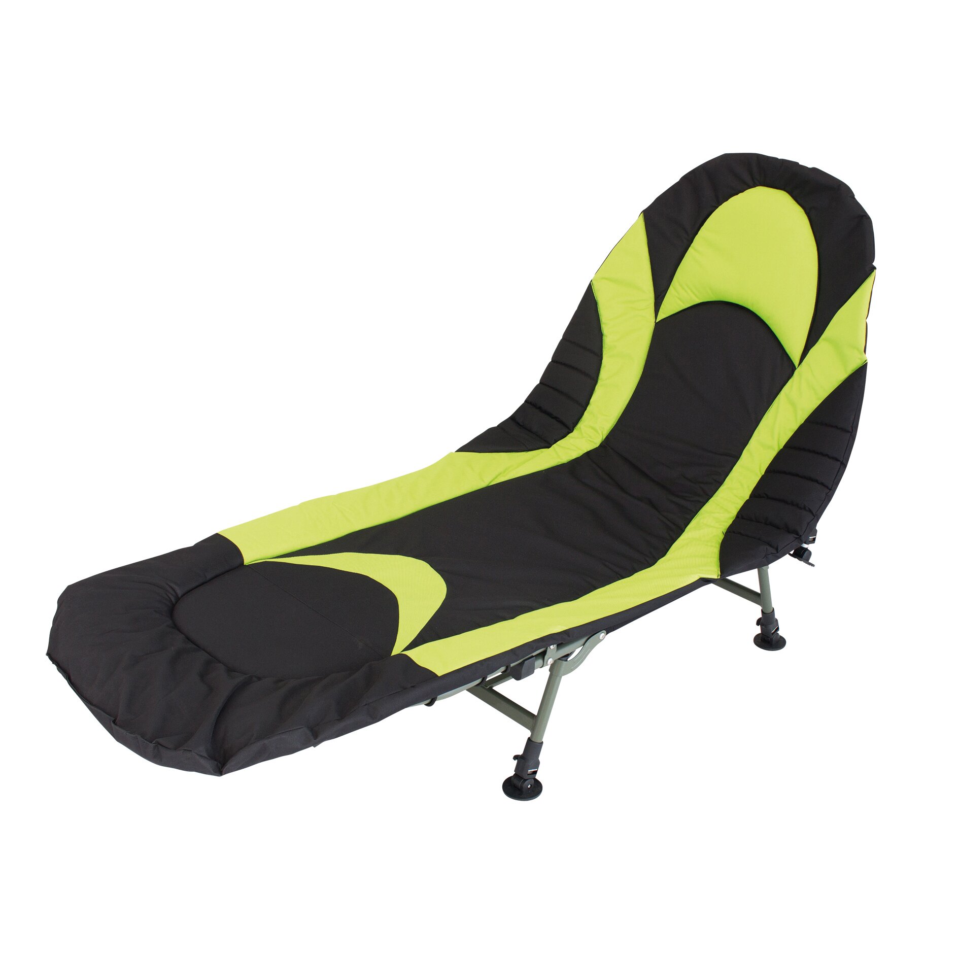Campingliege Queen, schwarz lime
