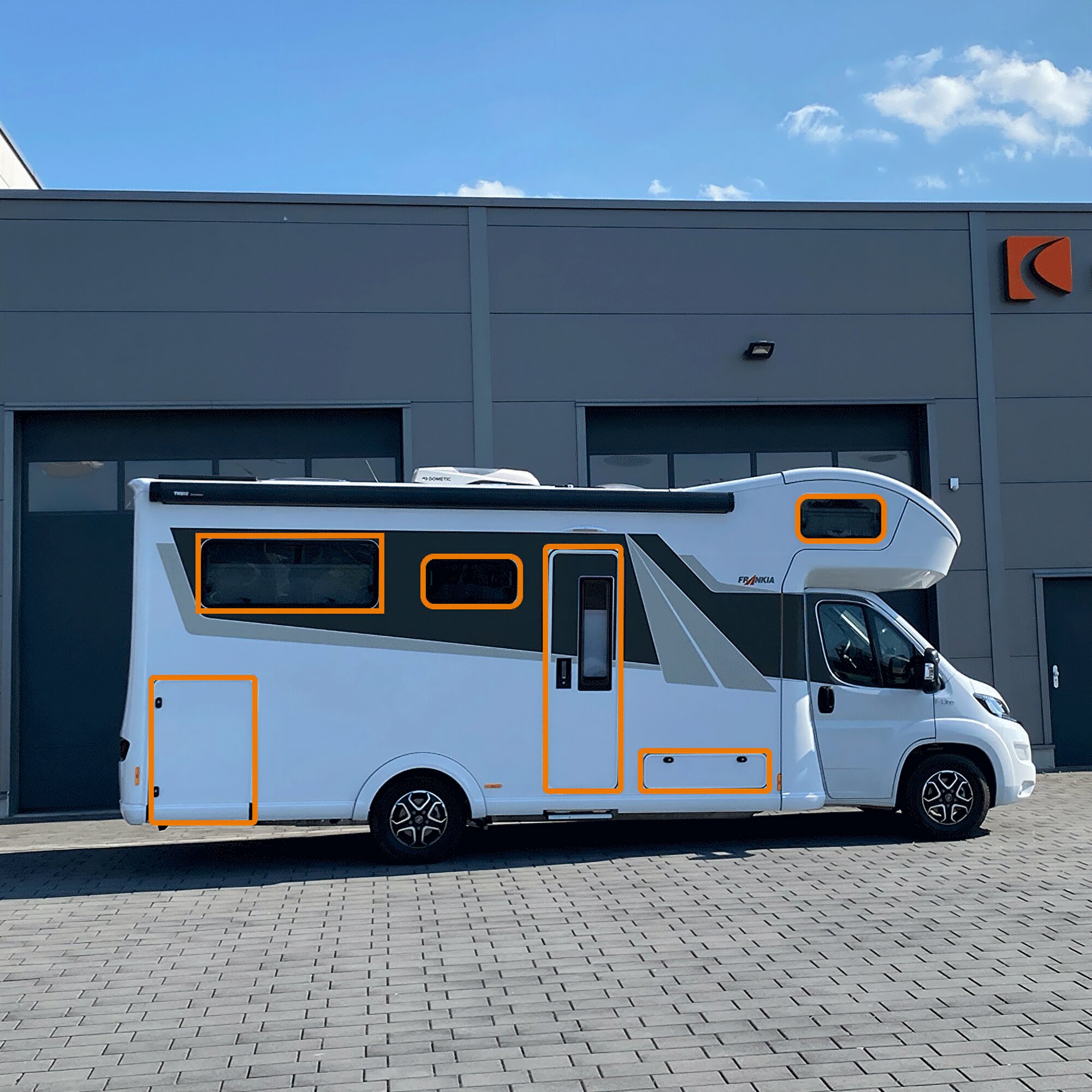 Zusatz-Funksensoren, für Alarmanlage Caratec Secure, weiß