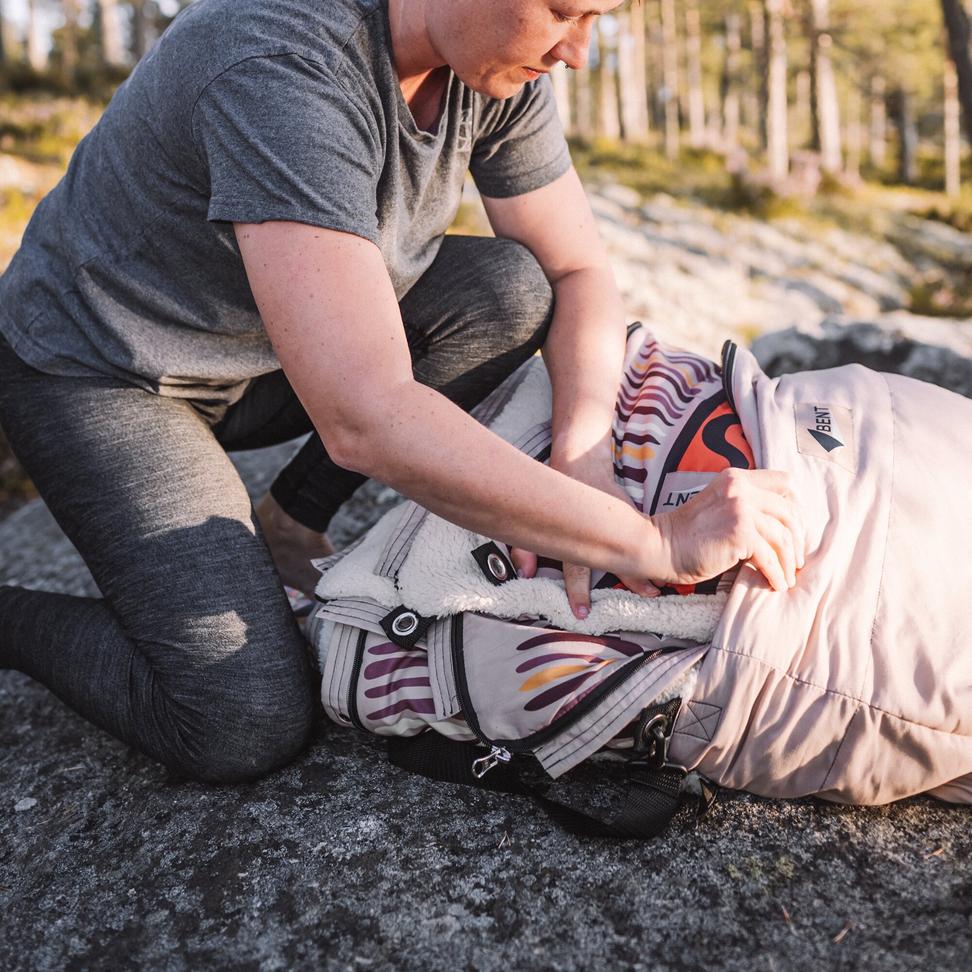 Vanlife Schlafsack Bentcho, Scandinavian moss