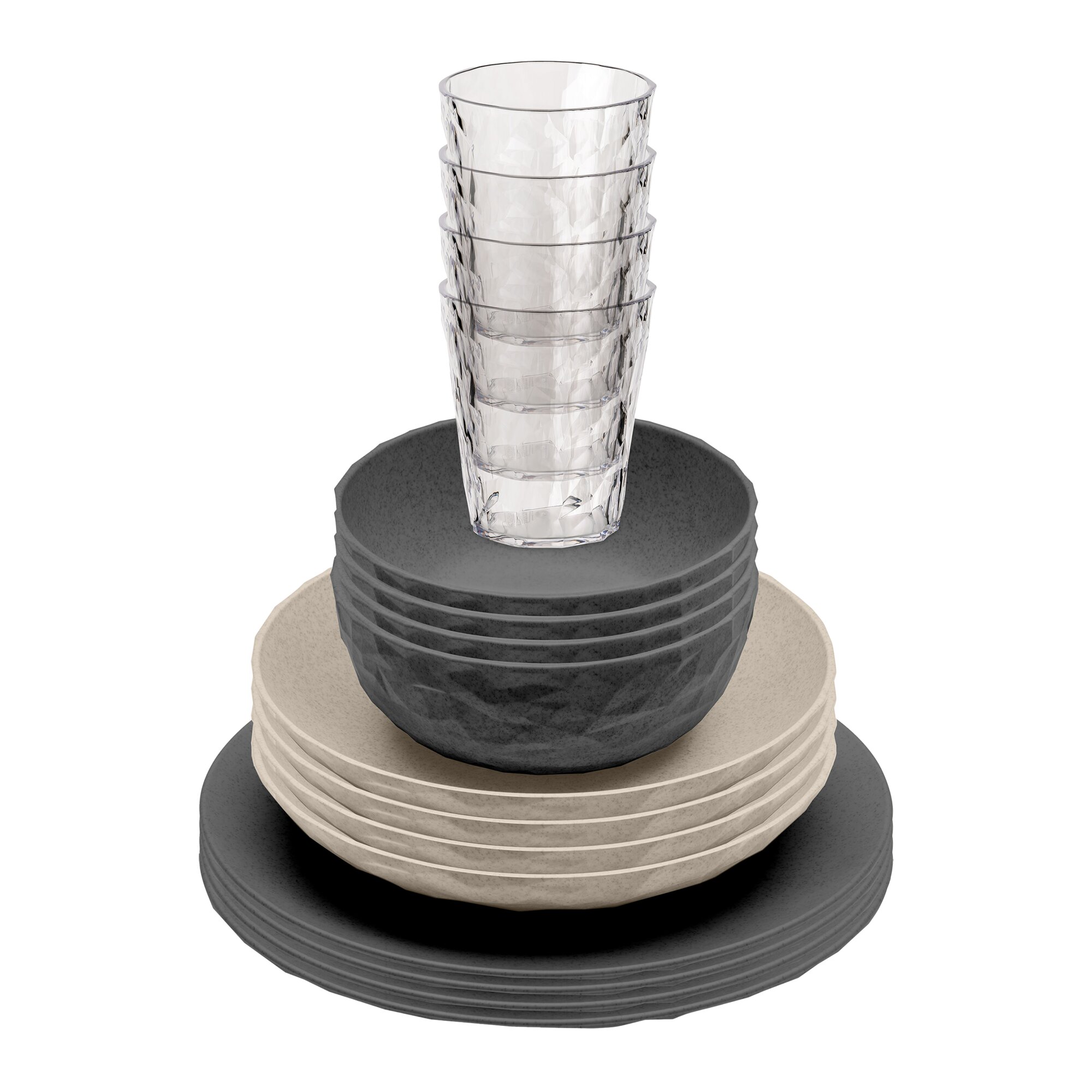 Geschirrset CLUB GÖTEBORG, grau