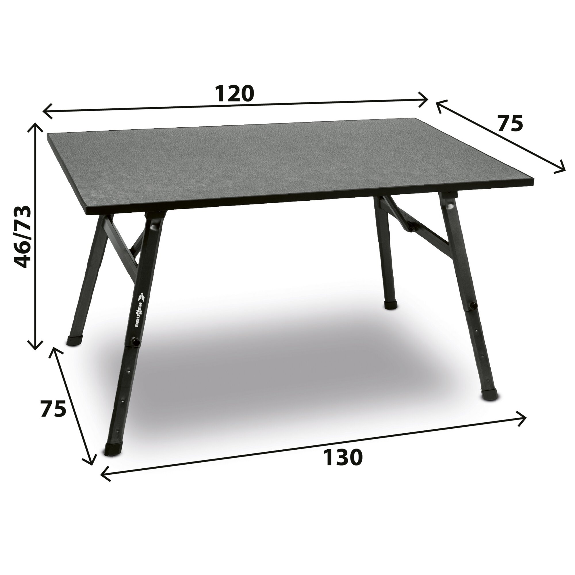 Campingtisch Bono, 120 x 75 cm