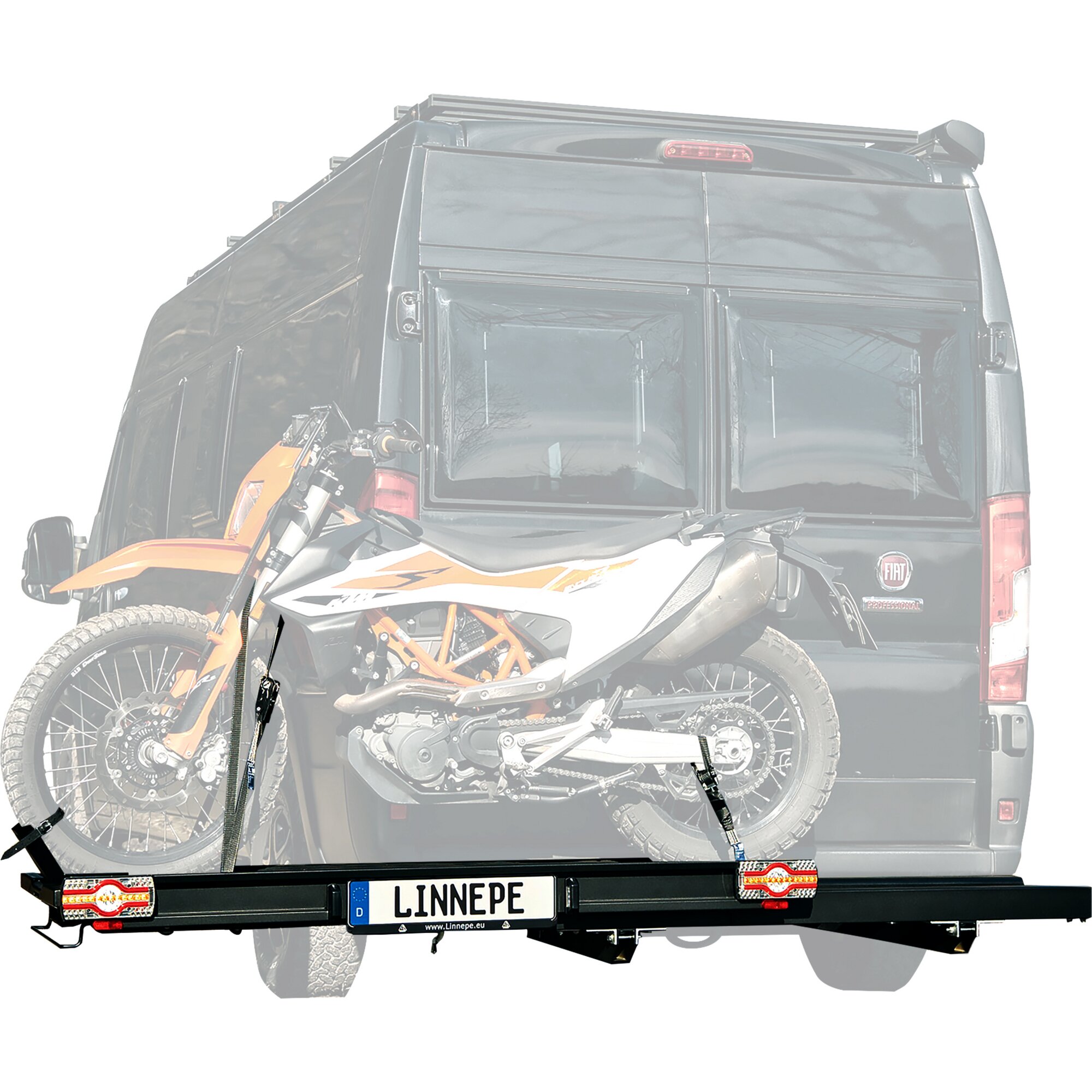 Lastenträger SlidePort - Black Edition - für Fiat Ducato ab Bj. 2006/07 - Überhang 1380 mm -