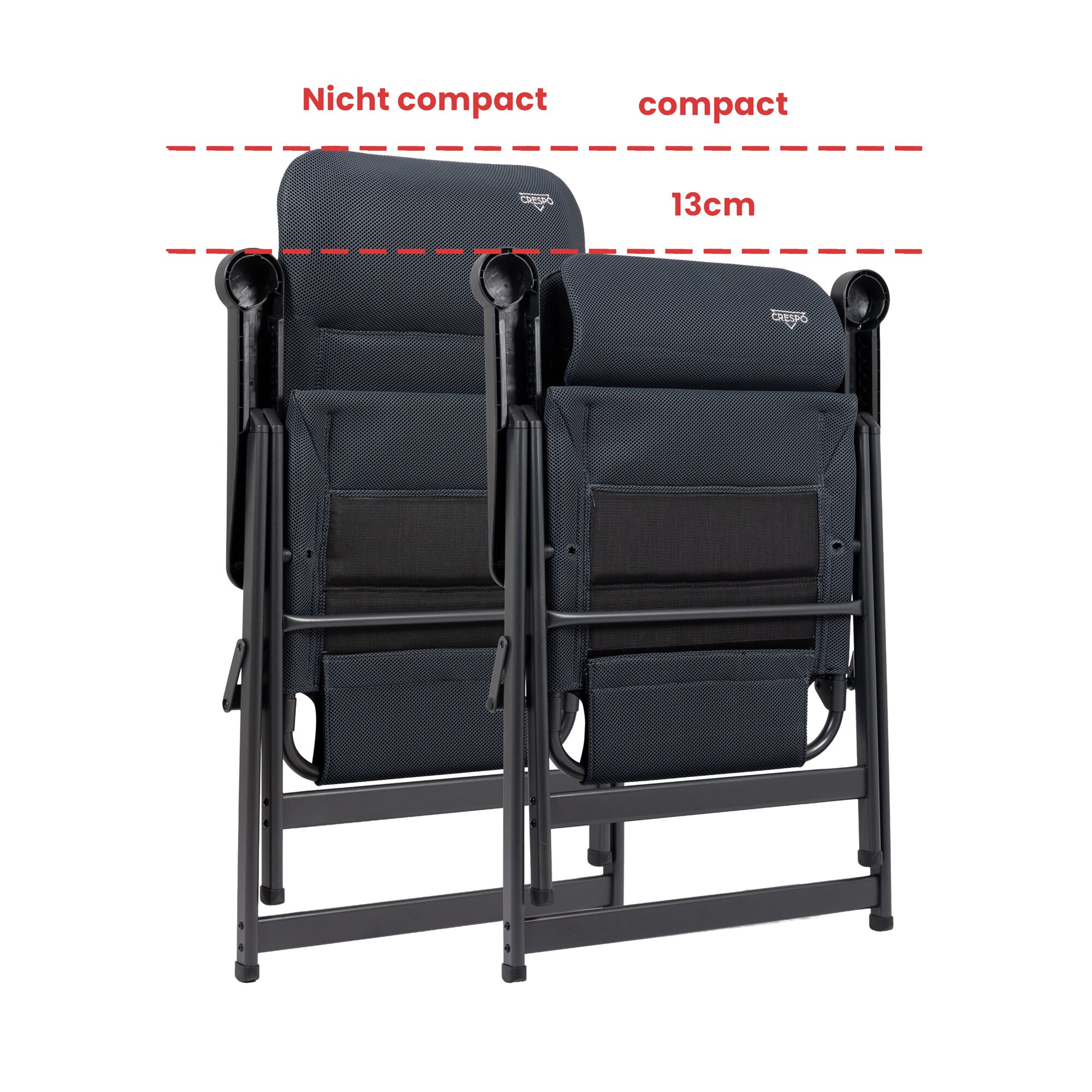 Campingstuhl AP/241 Air-Deluxe Compact XXL schwarz
