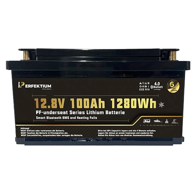 Lithium Batterie PF-Underseat-12 mit Heizung, 100 Ah