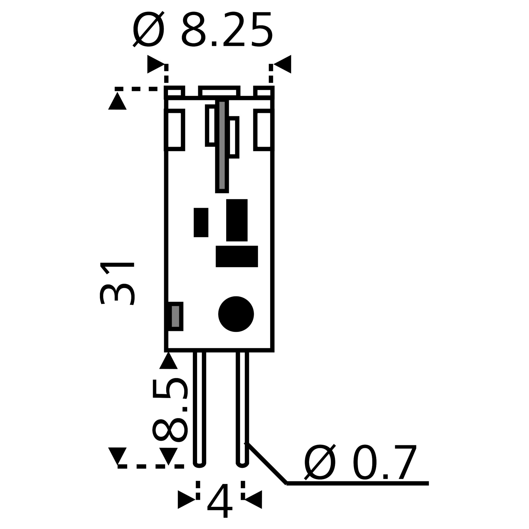 LED-Leuchtmittel G4, 0,60 W