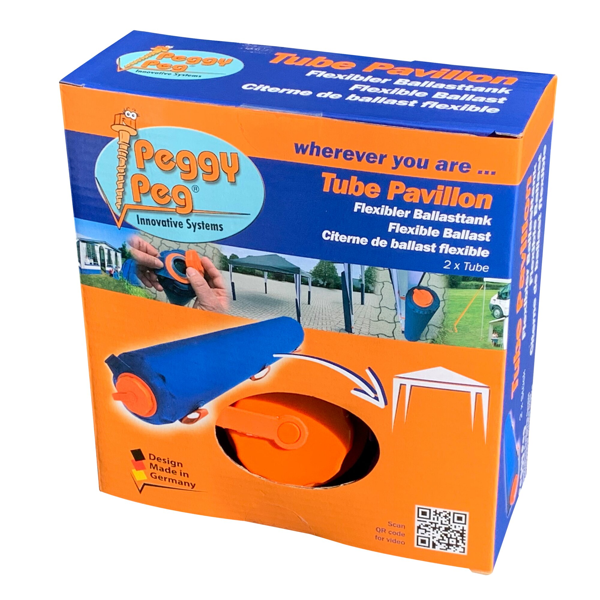 Ballasttank PP Tube Pavillon, 2er Set