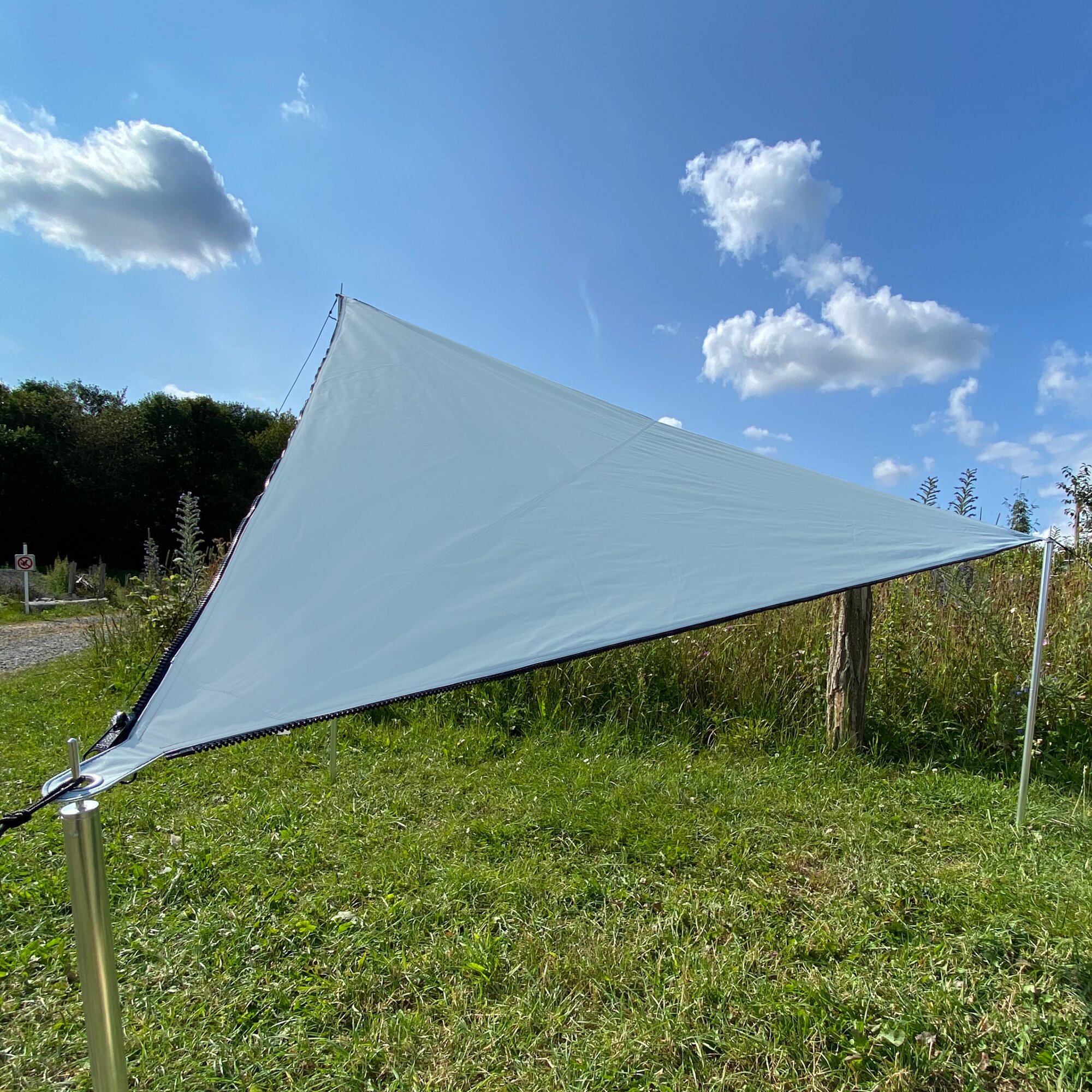 Sonnensegel „TC-Zip Canvas“ Scandinavian, sky gray