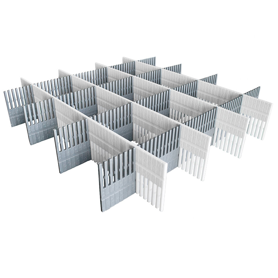 Stauleiste für Schubladen, hellgrau