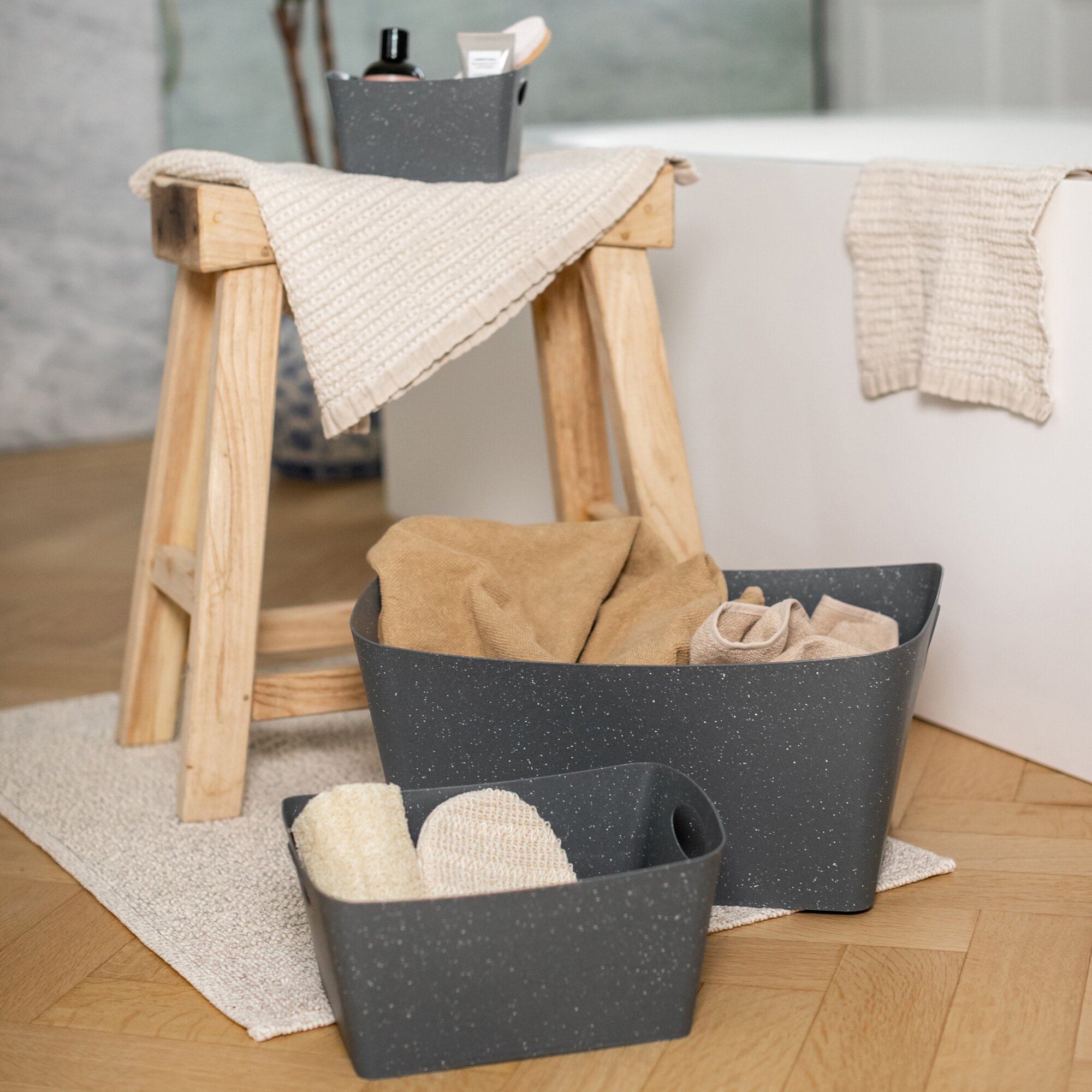 Aufbewahrungsbox BOXXX S, grau 1 Liter