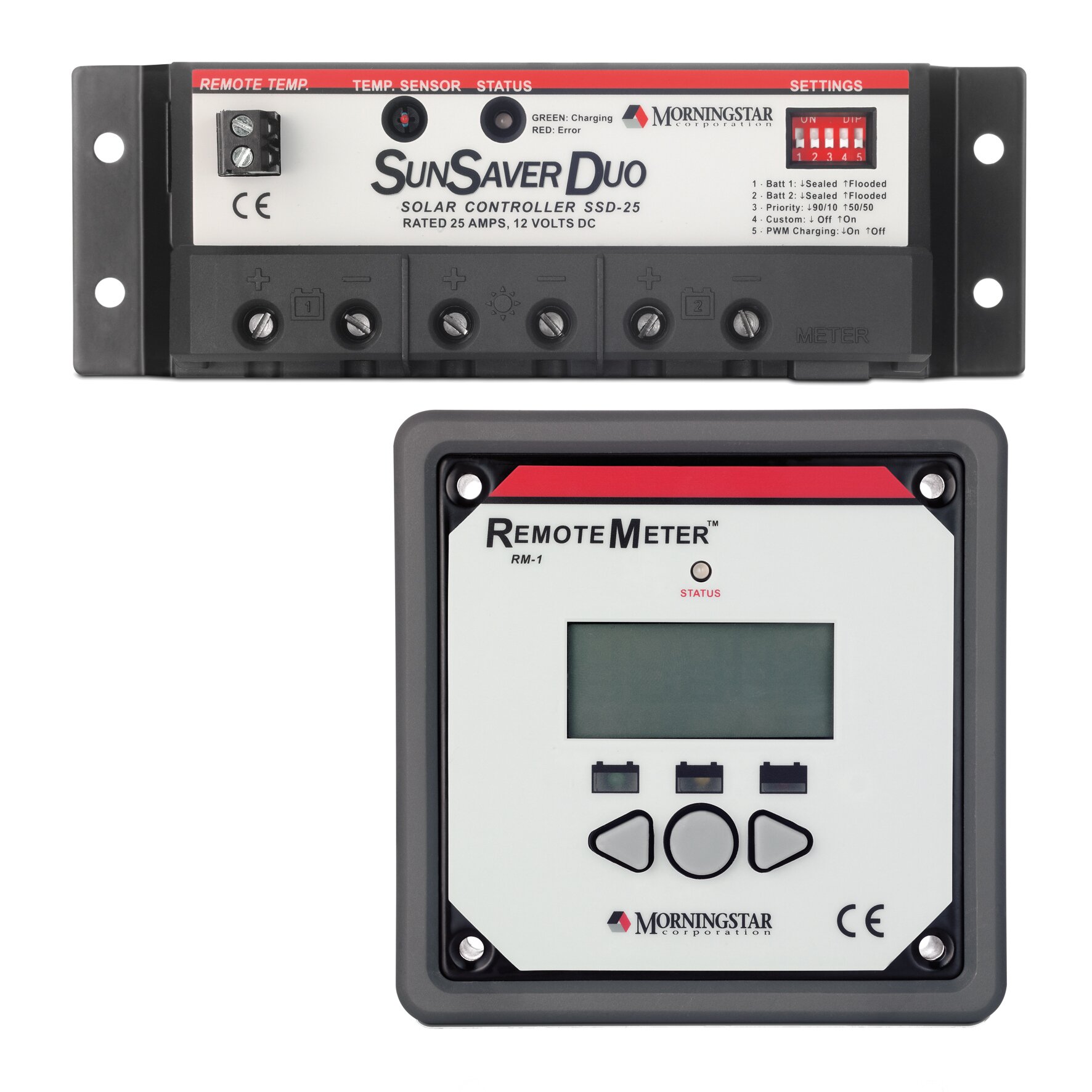 Solar Laderegler PWM SunSaverDuo™ RM-1
