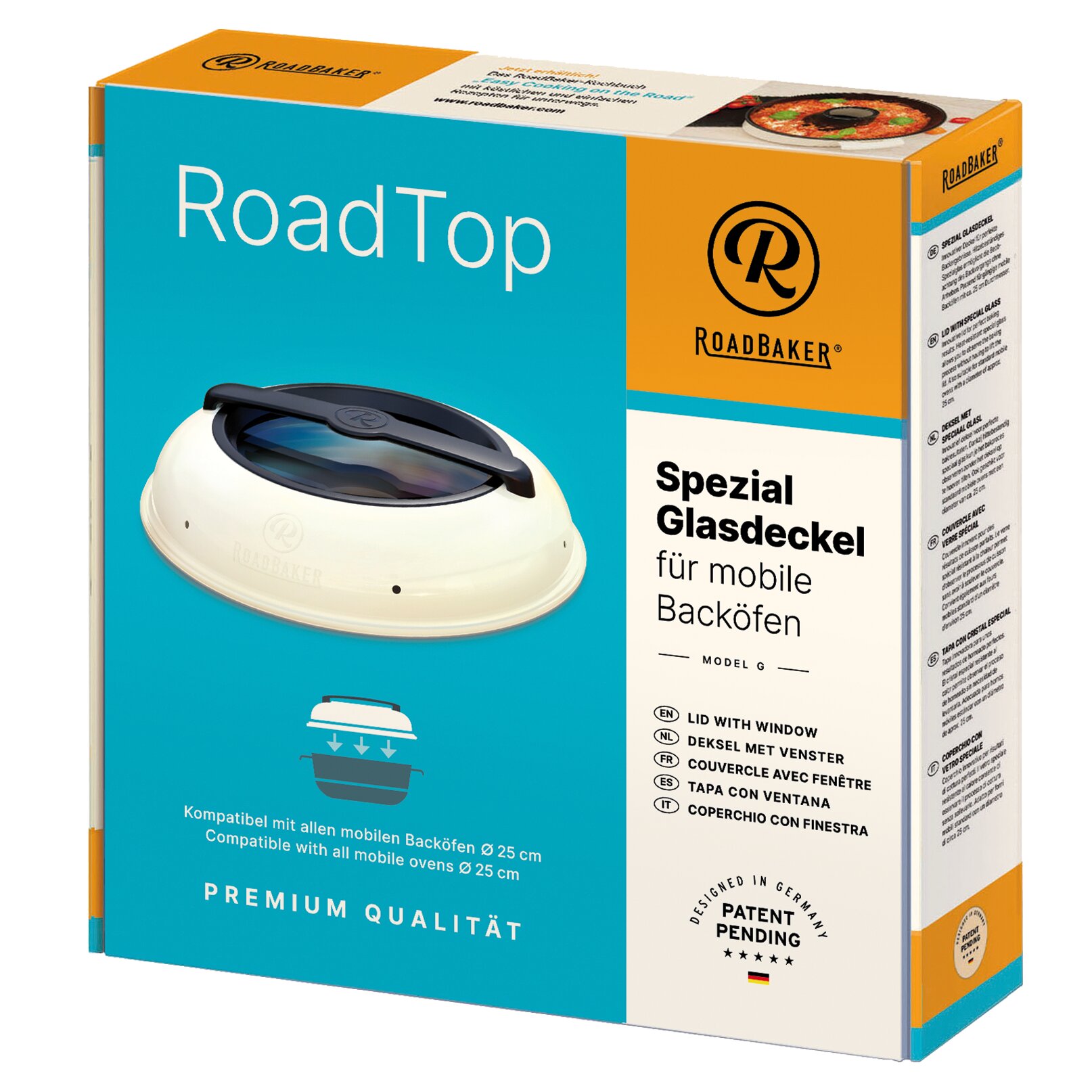 Spezialglasdeckel RoadTop Model G