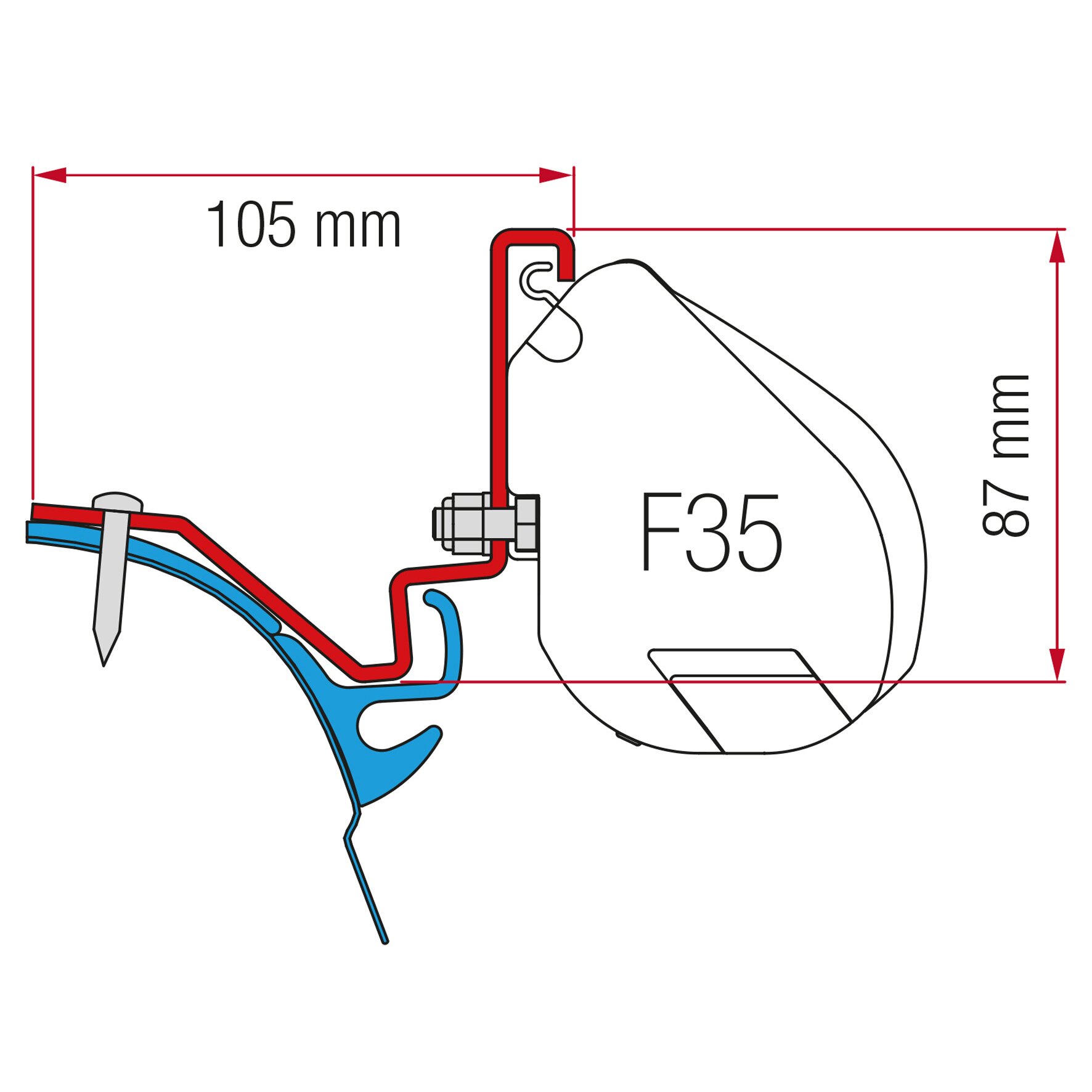 Markisenadapter Kit Kepler (VW T6)