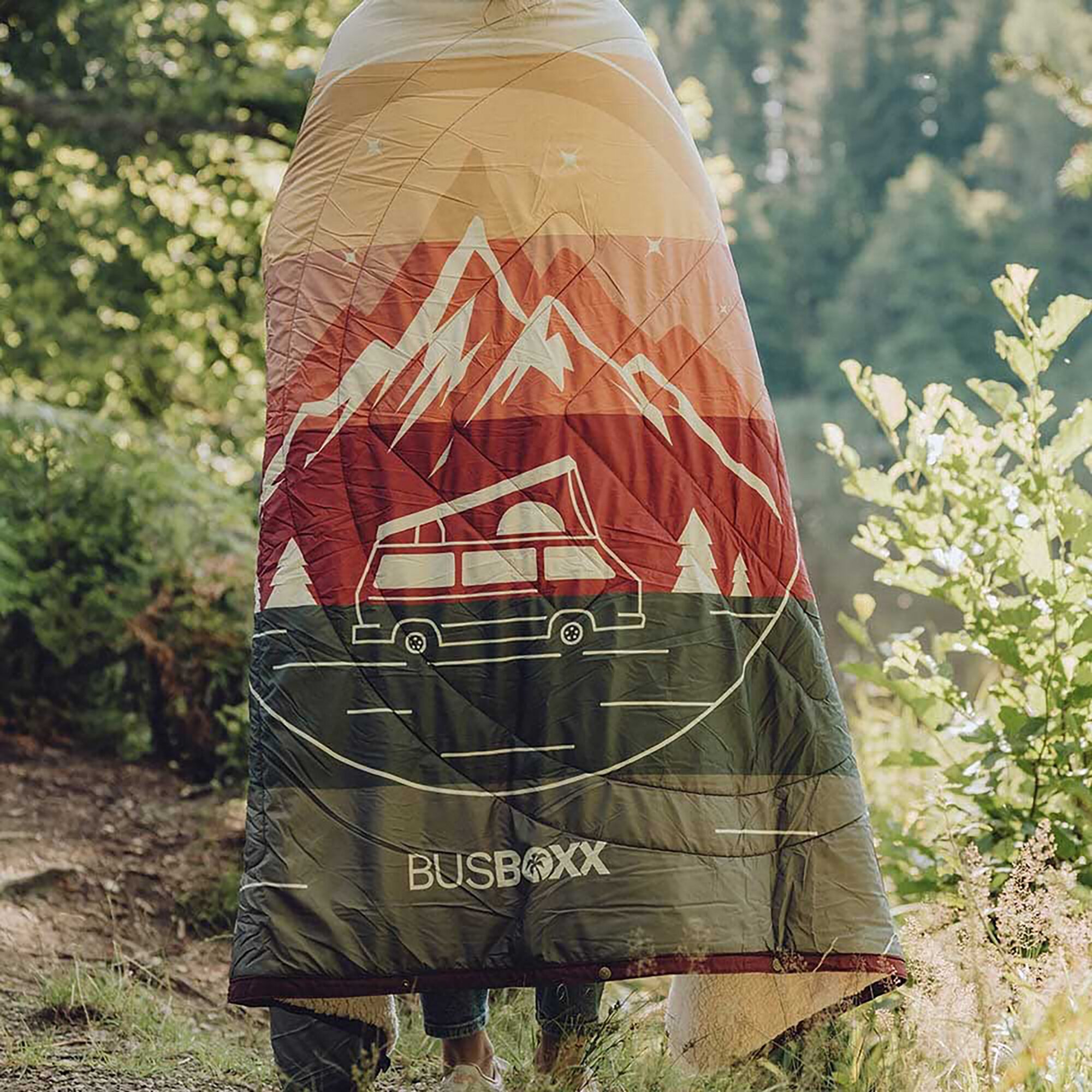 Schlafdecke PillowBlanket™, Red Stripe