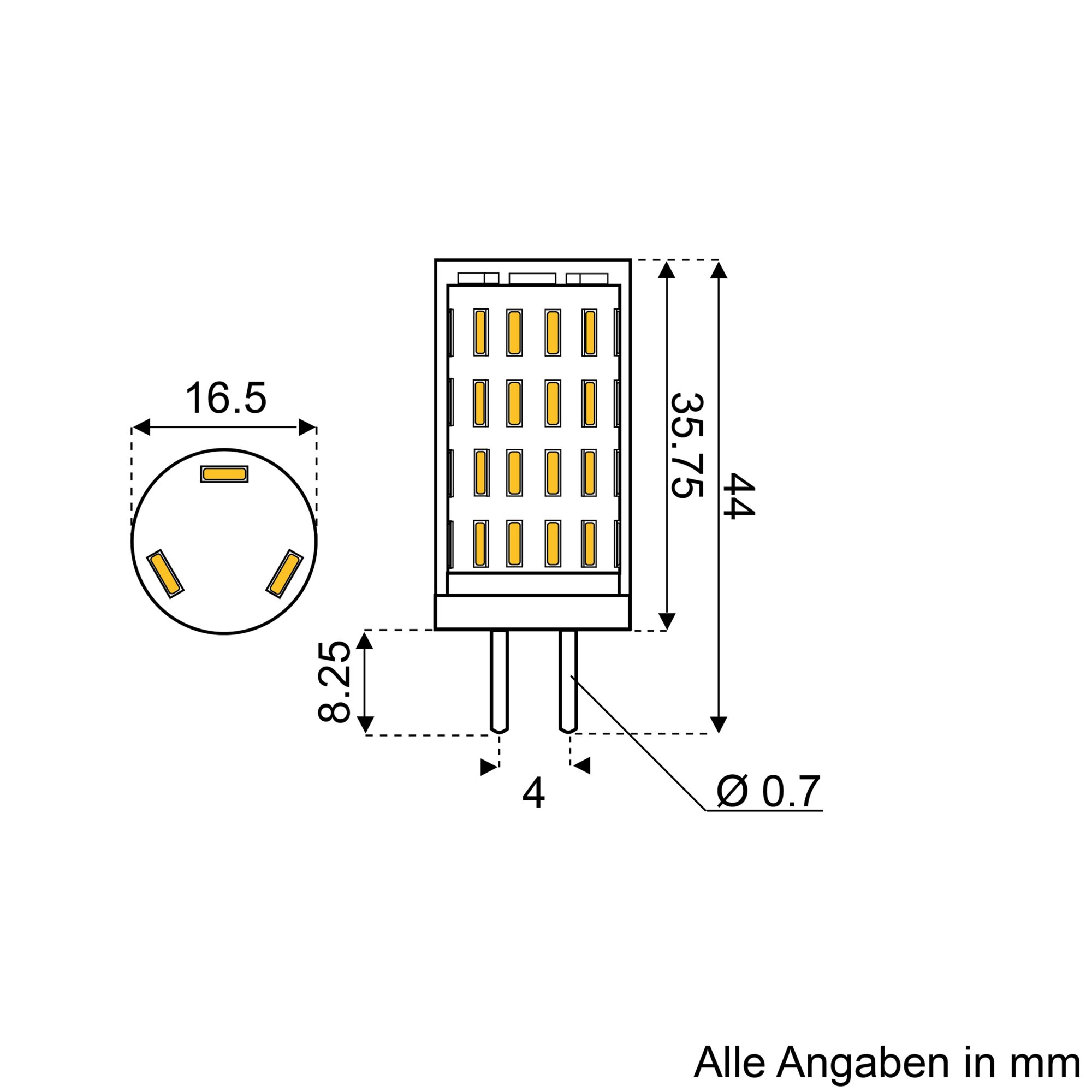 LED-Leuchtmittel G4, 3,20 W