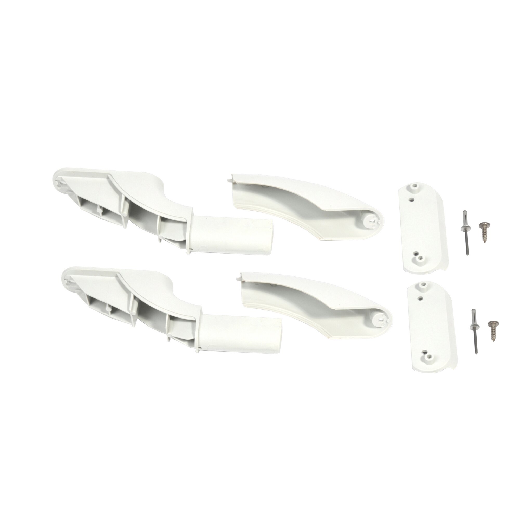 Endstück komplett für Thule Roof-Rack, weiß