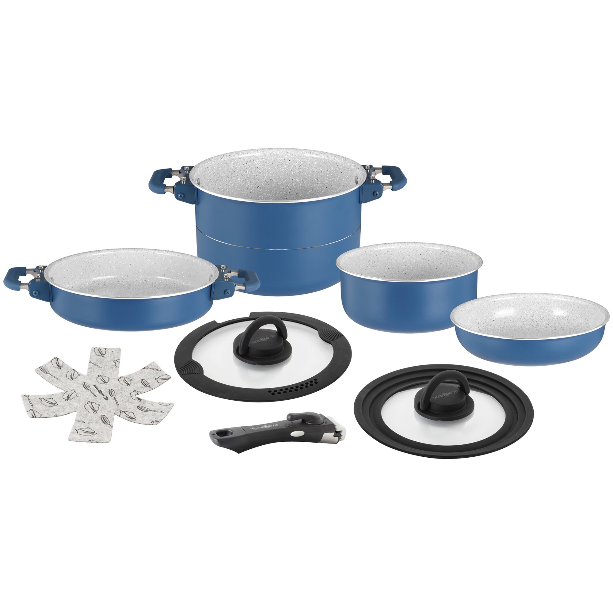 Kochtopf-Set Carezza Magnetogrip 7+1, 24 cm