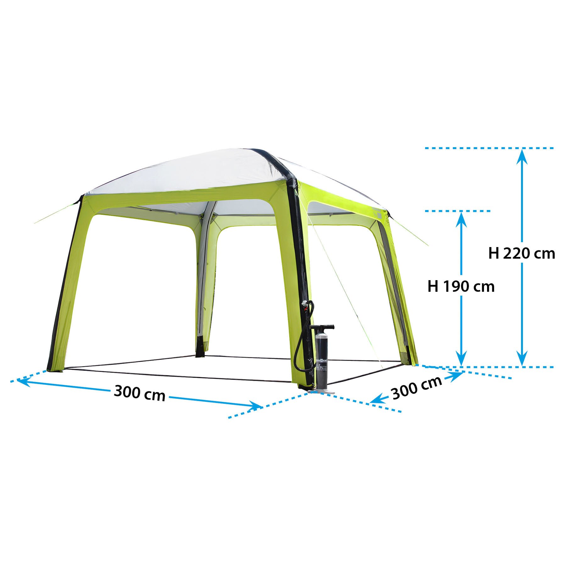 Pavillon Aquamar, 300 x 220 x 300 cm