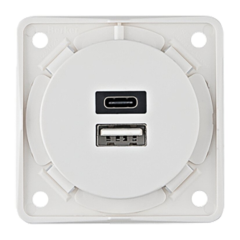 USB-Steckdose 230 V, weiß