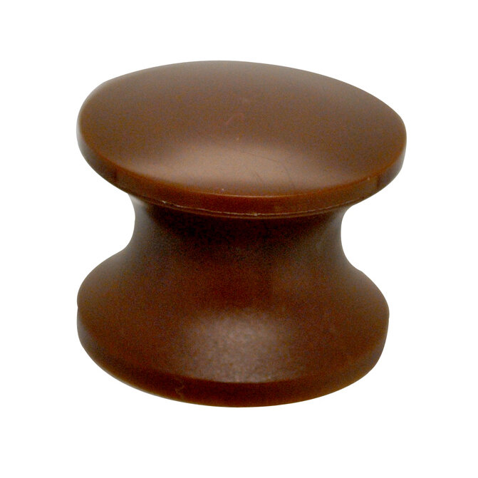 Druckknopf braun