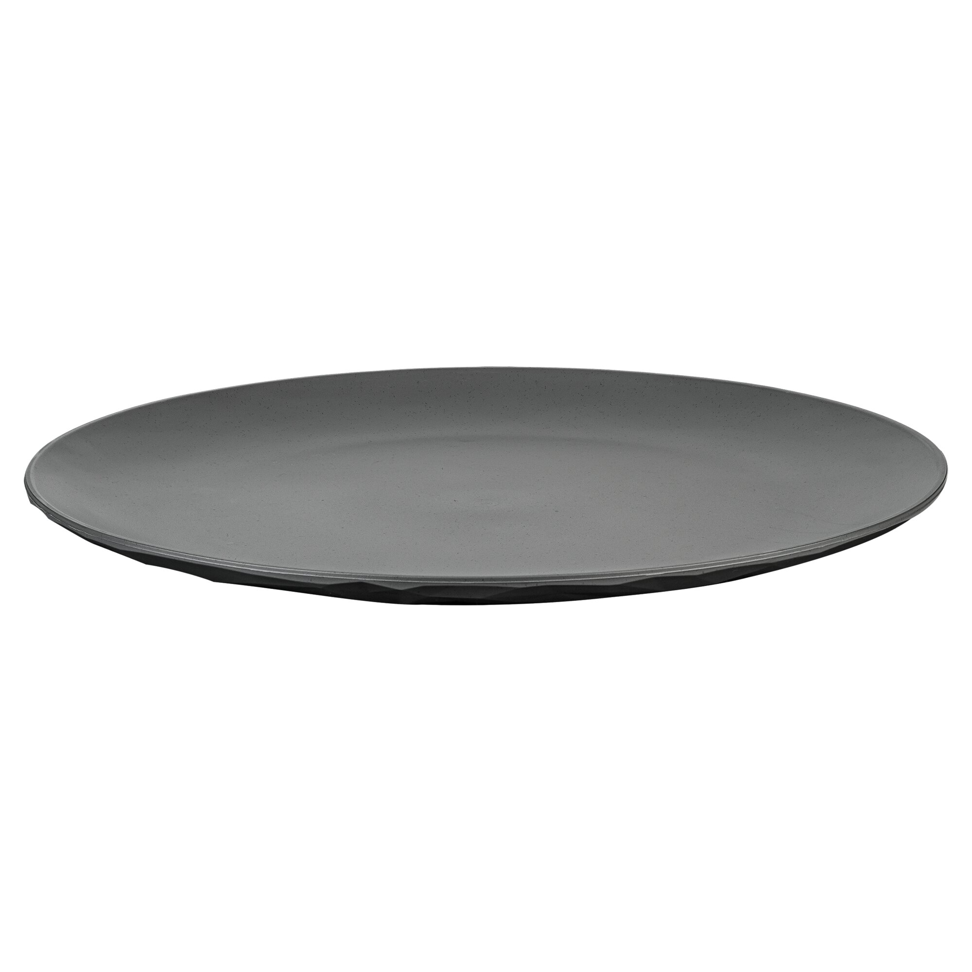 Flacher Teller CLUB PLATE 260, grau 4er-Set