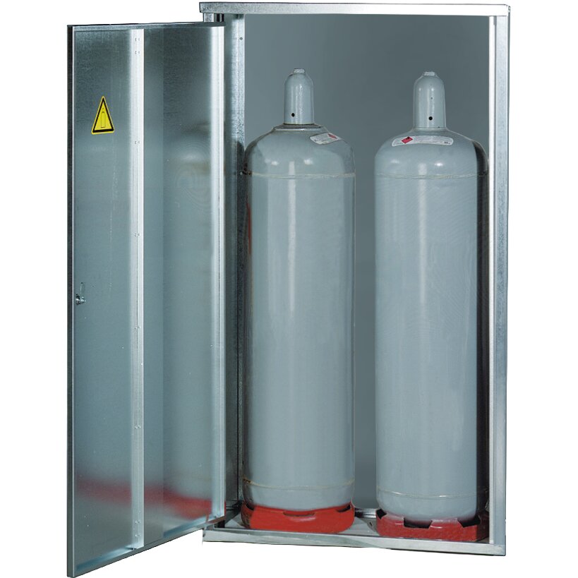 Gasflaschen-Schrank, Bauwagen, 2 x 33 kg