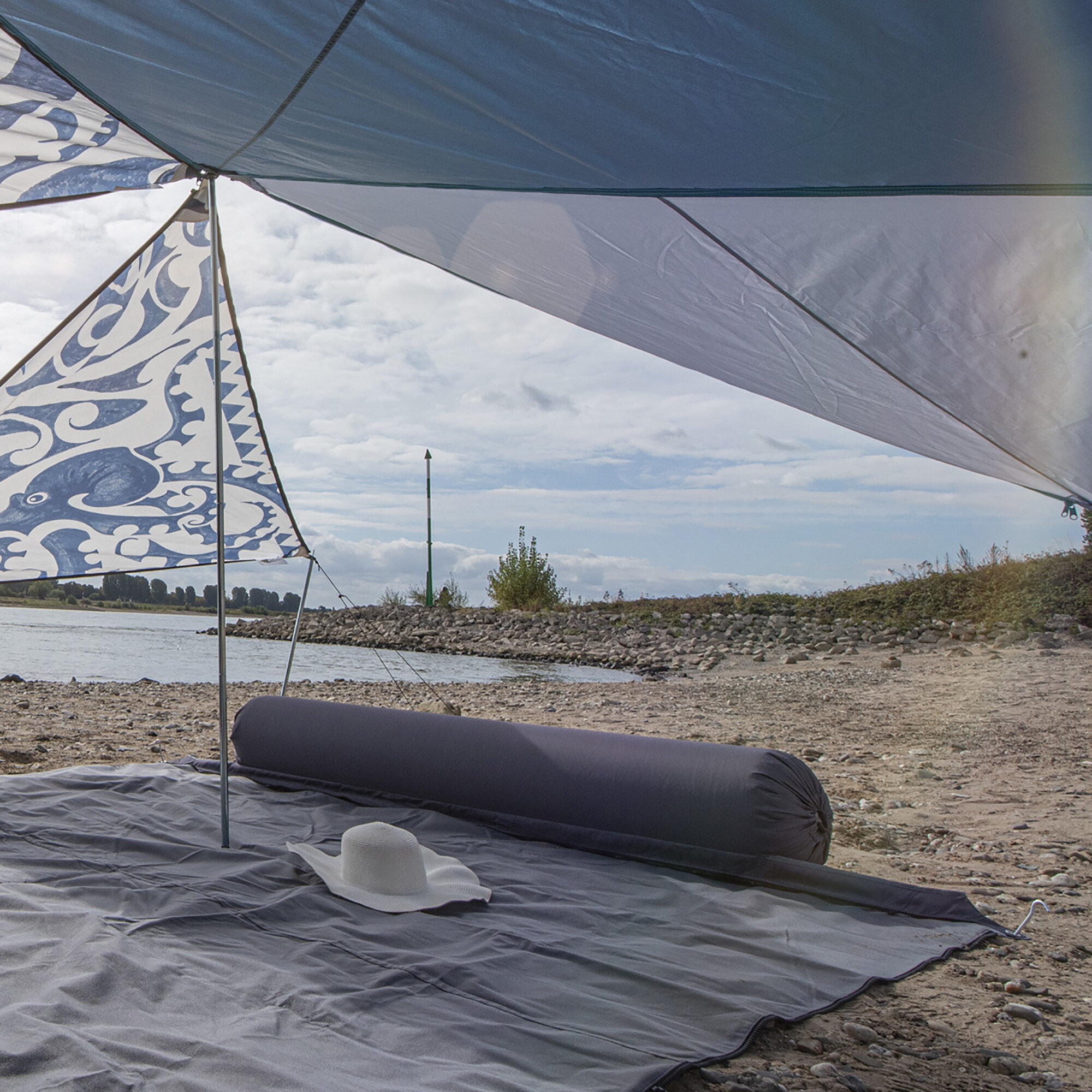 Kissenrolle „Zip XL Lounger“, dunkelgrau