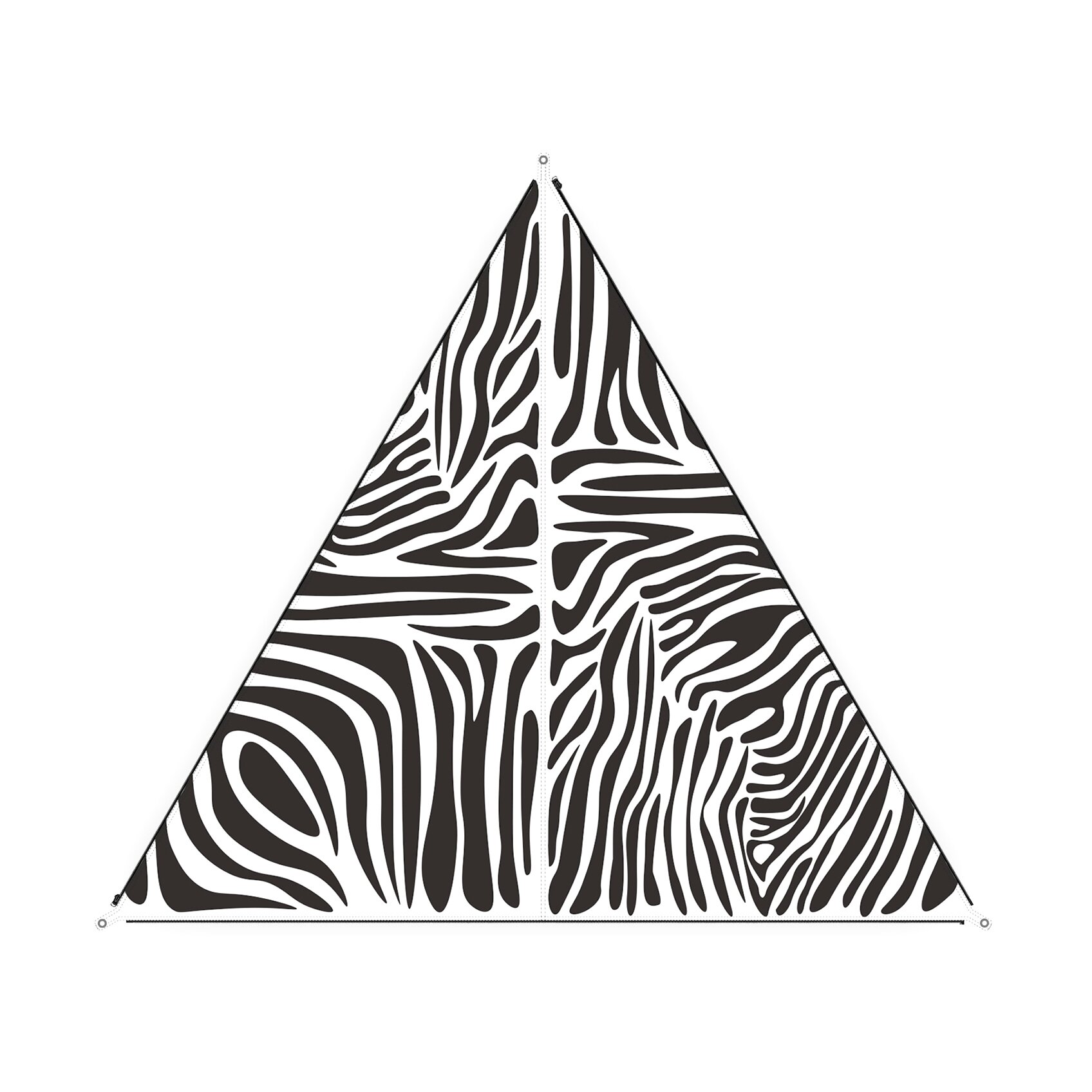 Sonnensegel „TC-Zip Canvas“ Africa, Zebra Druck