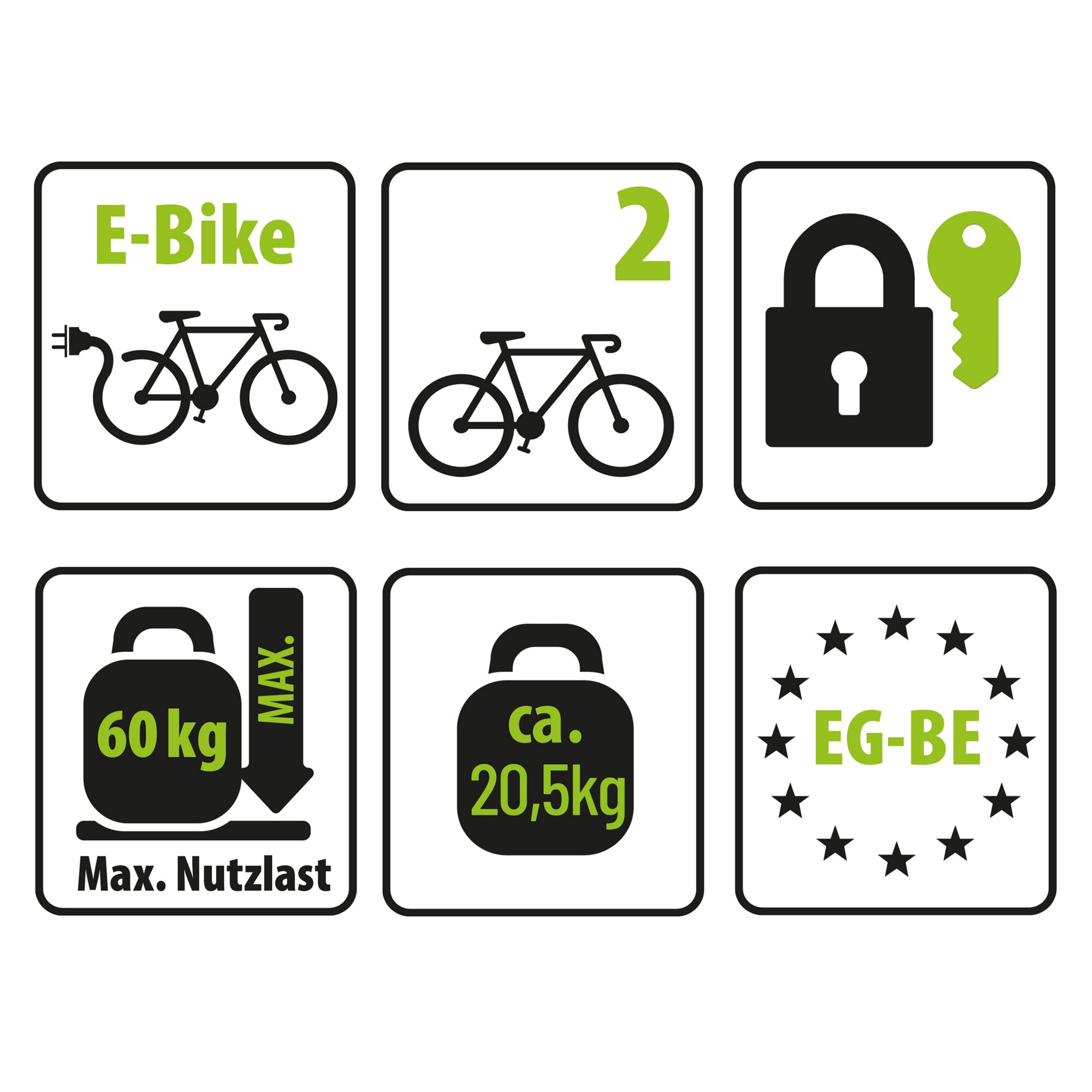 Fahrradträger Anhängerkupplung SD260, silber