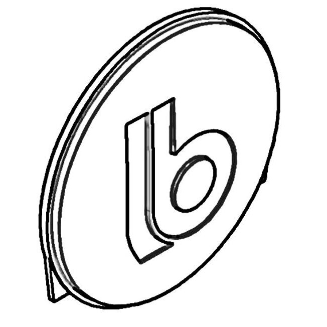 Plakette Logo für Endkappe