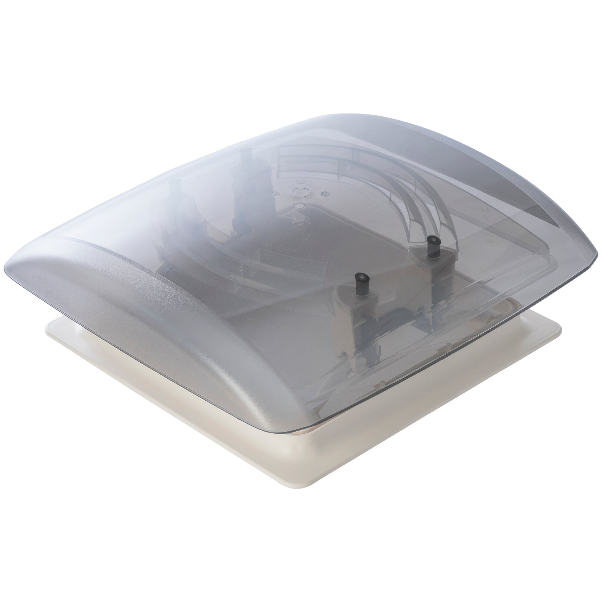 Dachhaube VisionVent S pro mit Fliegengitter und Verdunkelung, cremeweiß