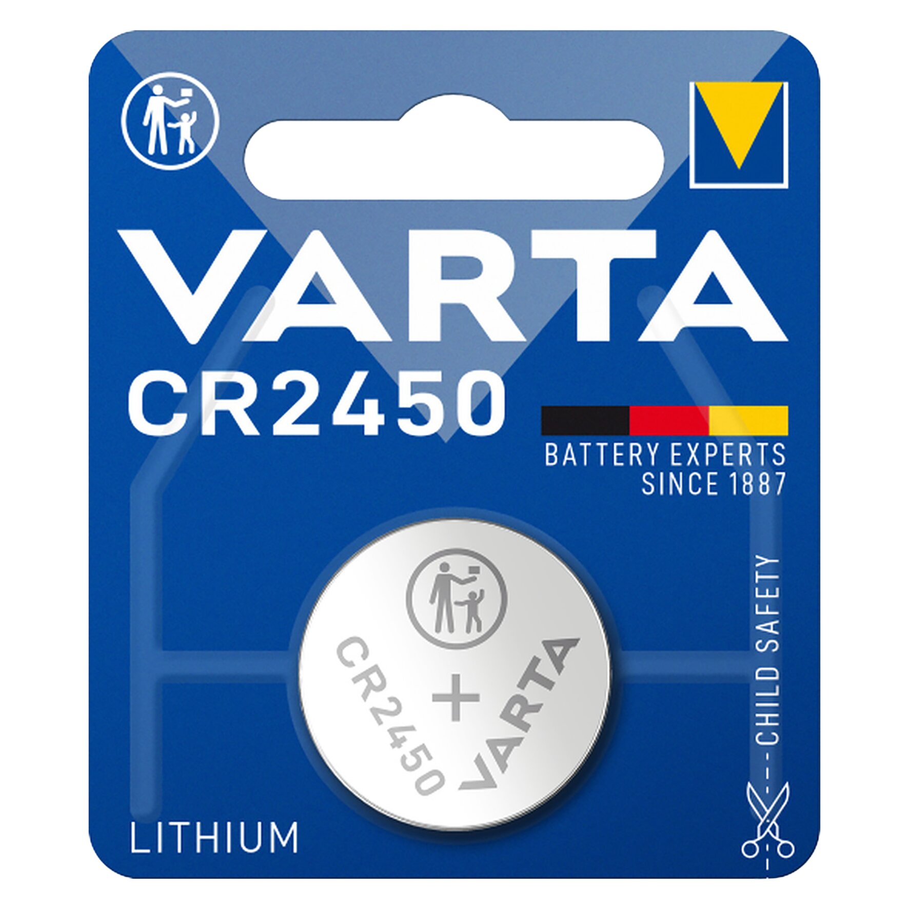 Hightech Lithium Knopfzelle, Lithium Coin CR2450