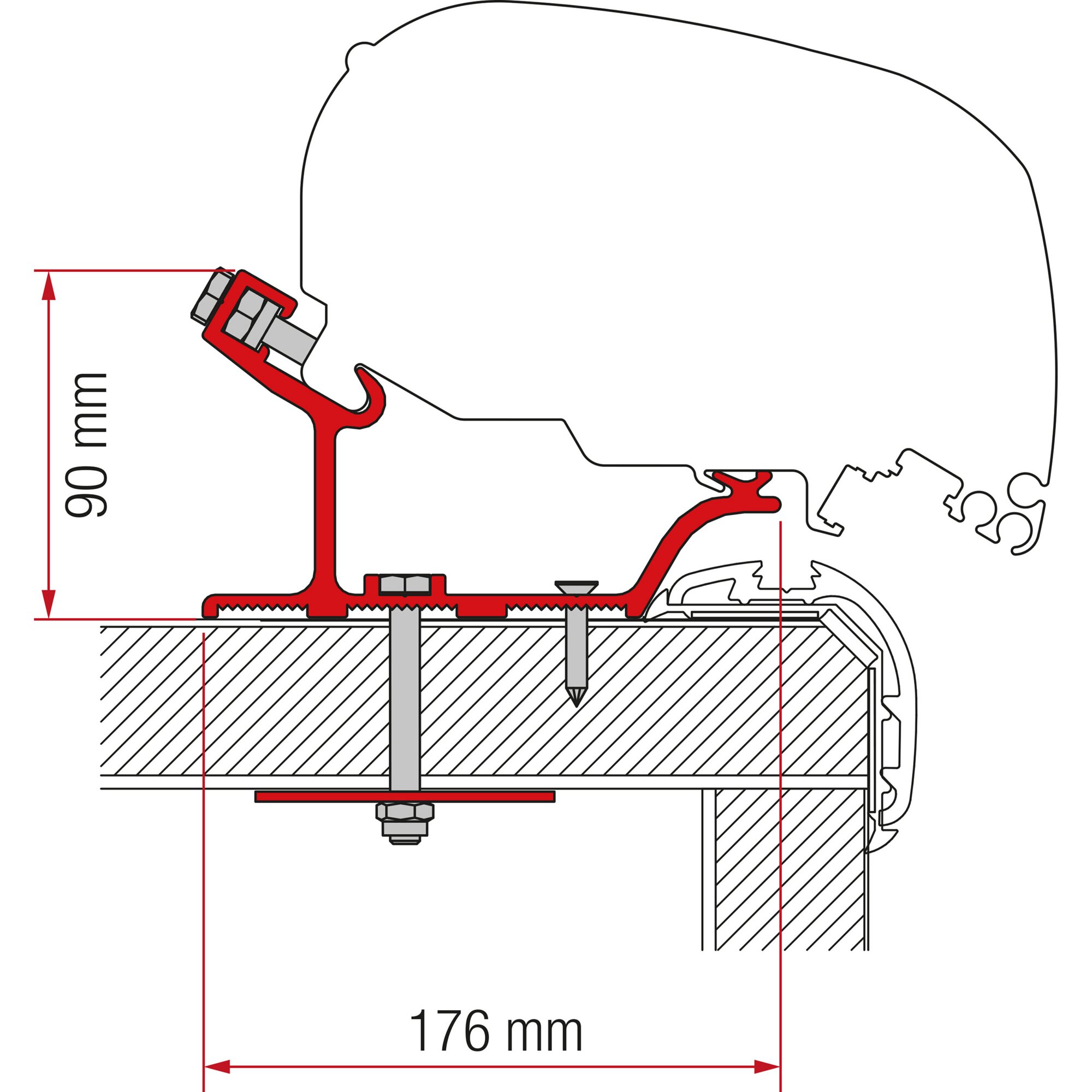 Markisenadapter Carthago Malibu, 400 cm