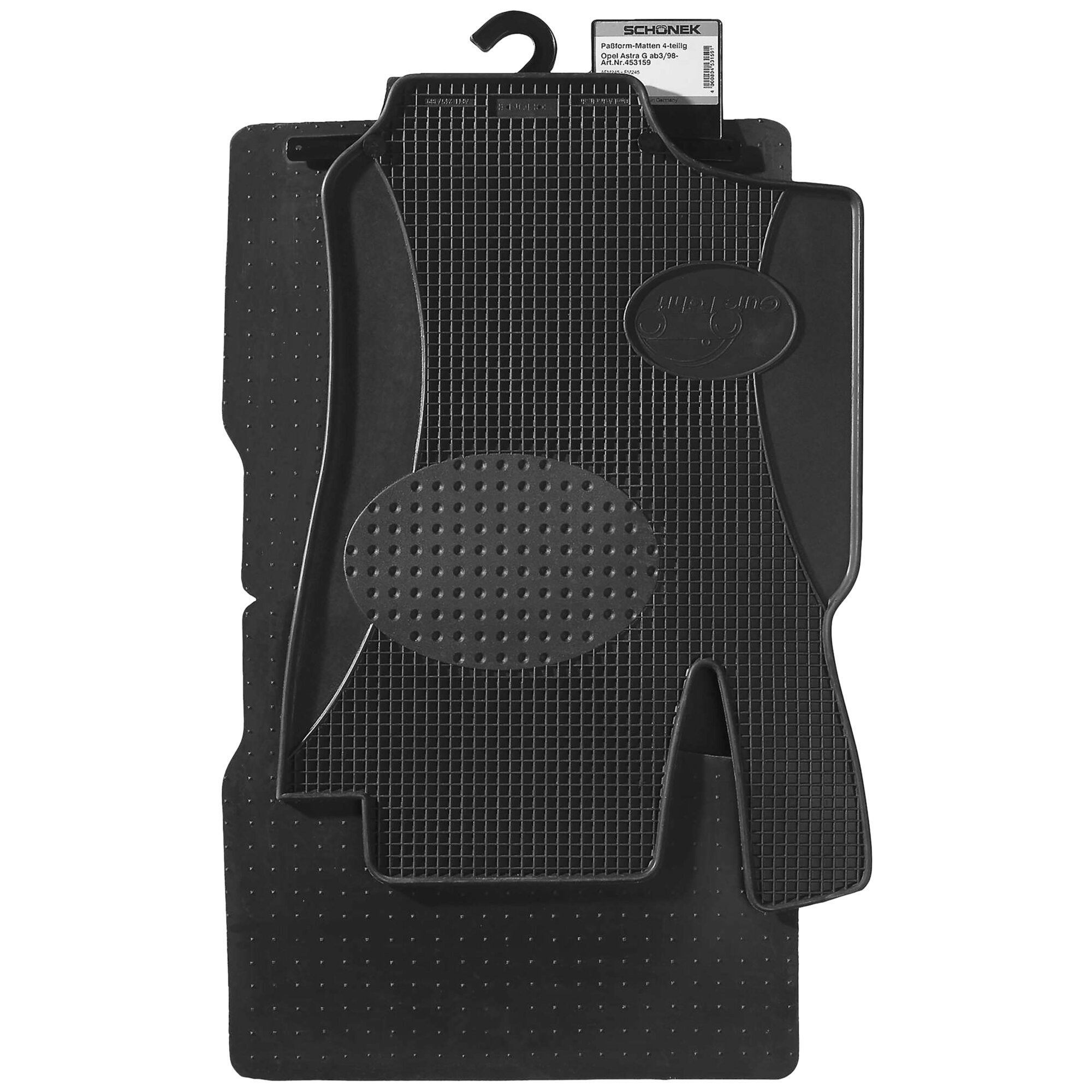 Gummimatte mit Passform 3-tlg. für VW T5/T6, 2-Sitzer