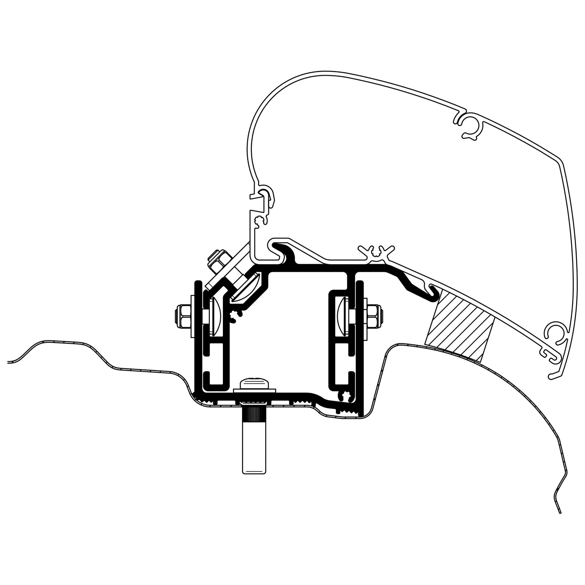 Adapter für VW Crafter / MAN TGE ab Bj. 2017 zu TO Serie 6