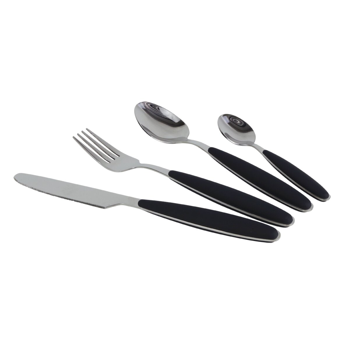 Besteckset, schwarz