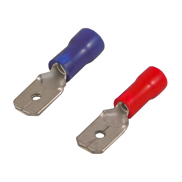Flachstecker, 1,5 – 2,5 mm² blau