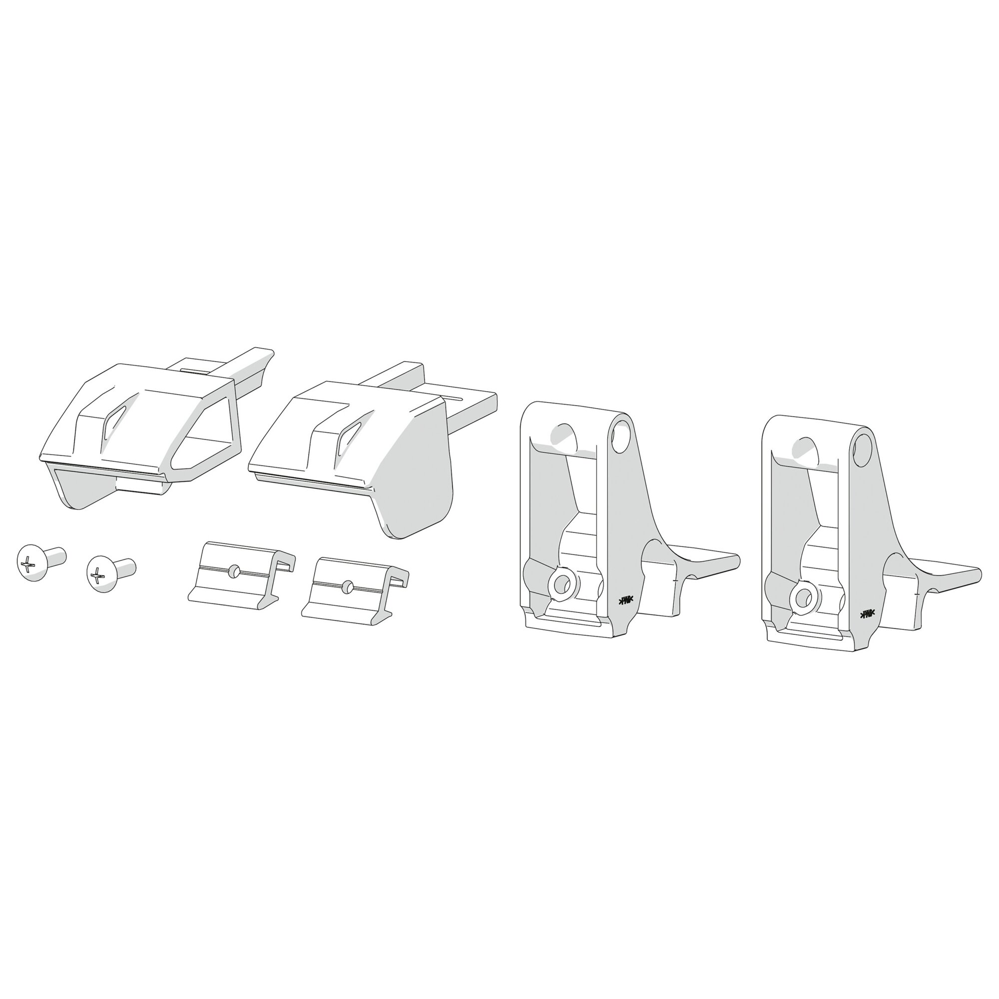 Befestigung Fast Clip Set für Privacy Room F80