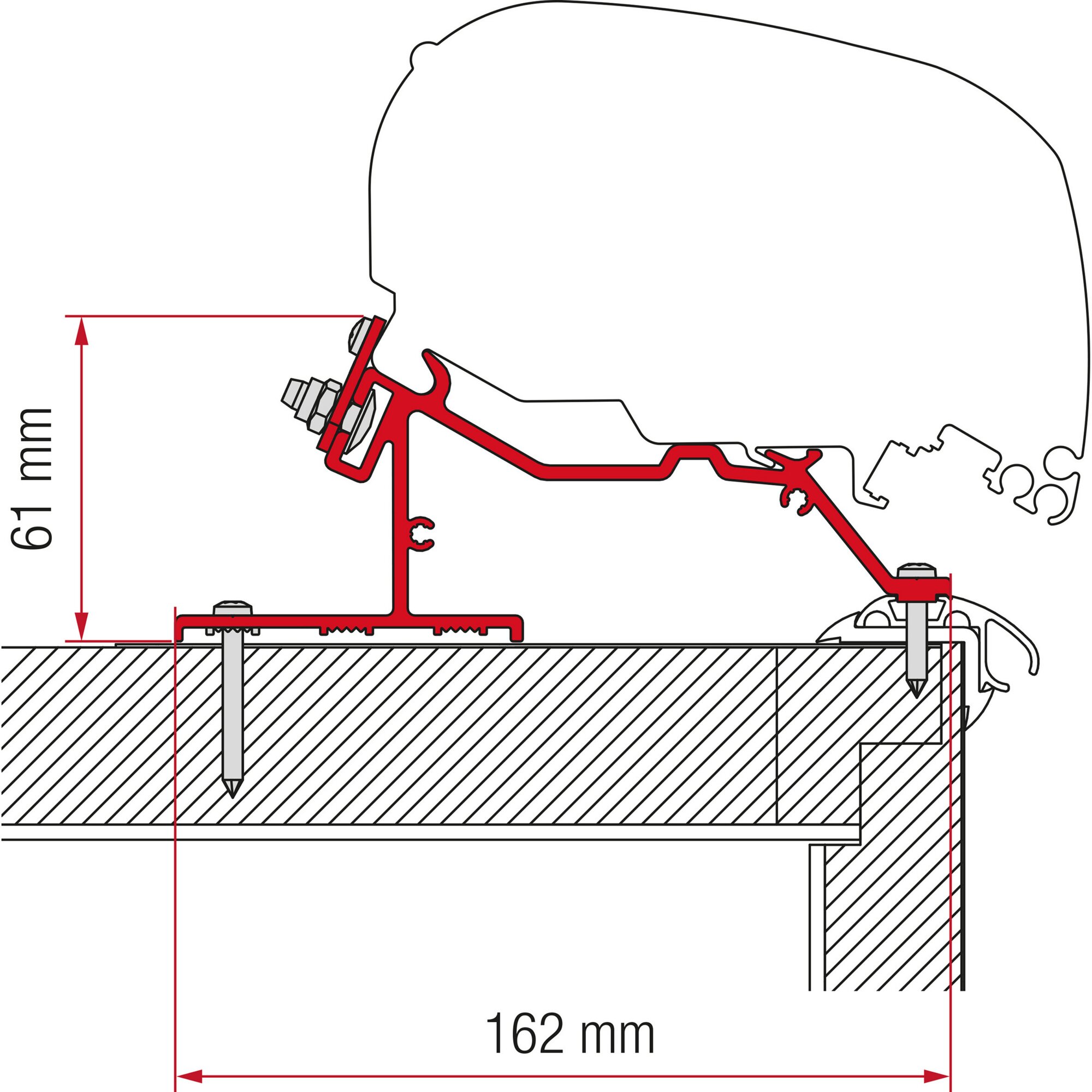 Markisenadapter Kit Caravan Roof für F80/F65