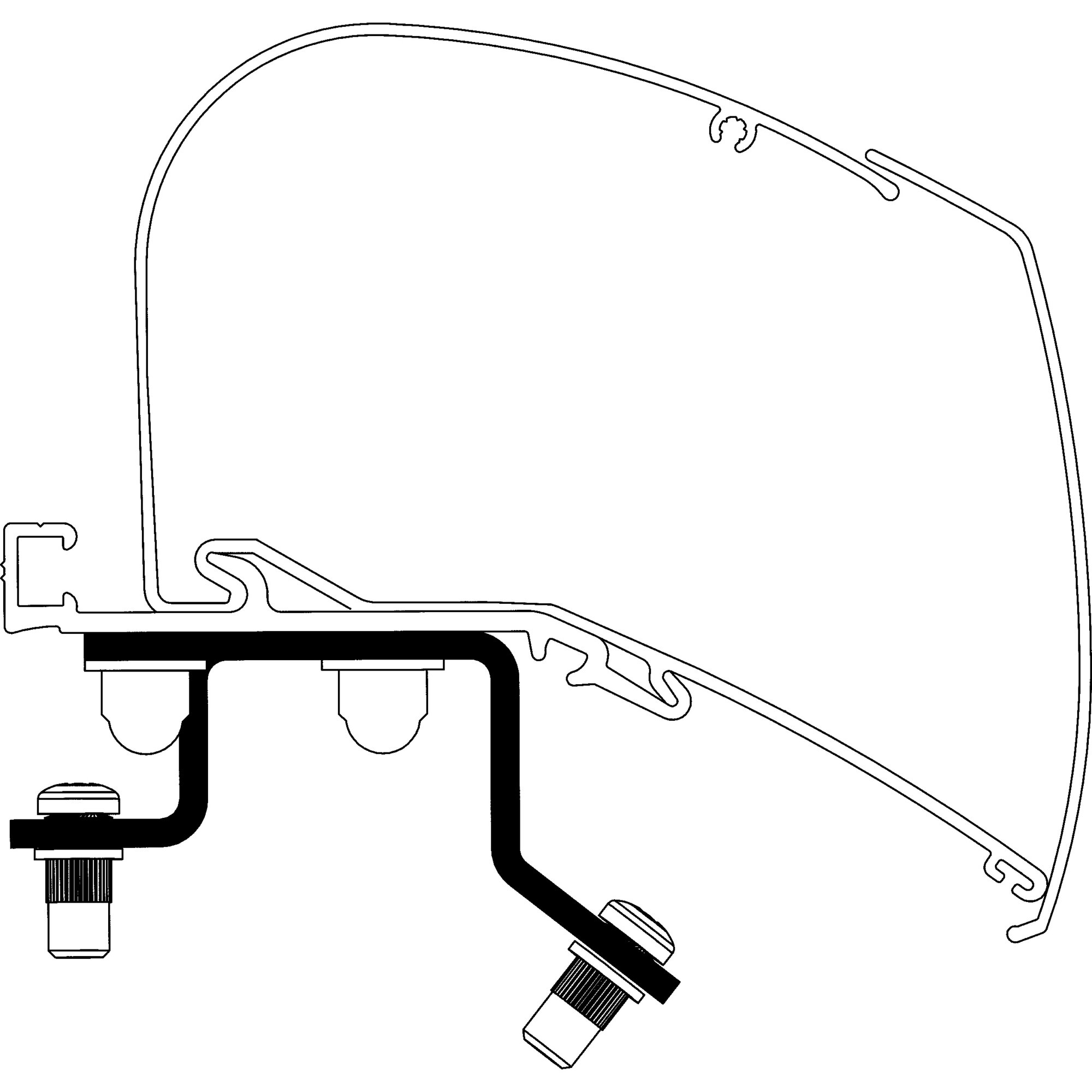 Adapter Renault Master L3H2 ab Bj. 2024 zu TO Serie 6