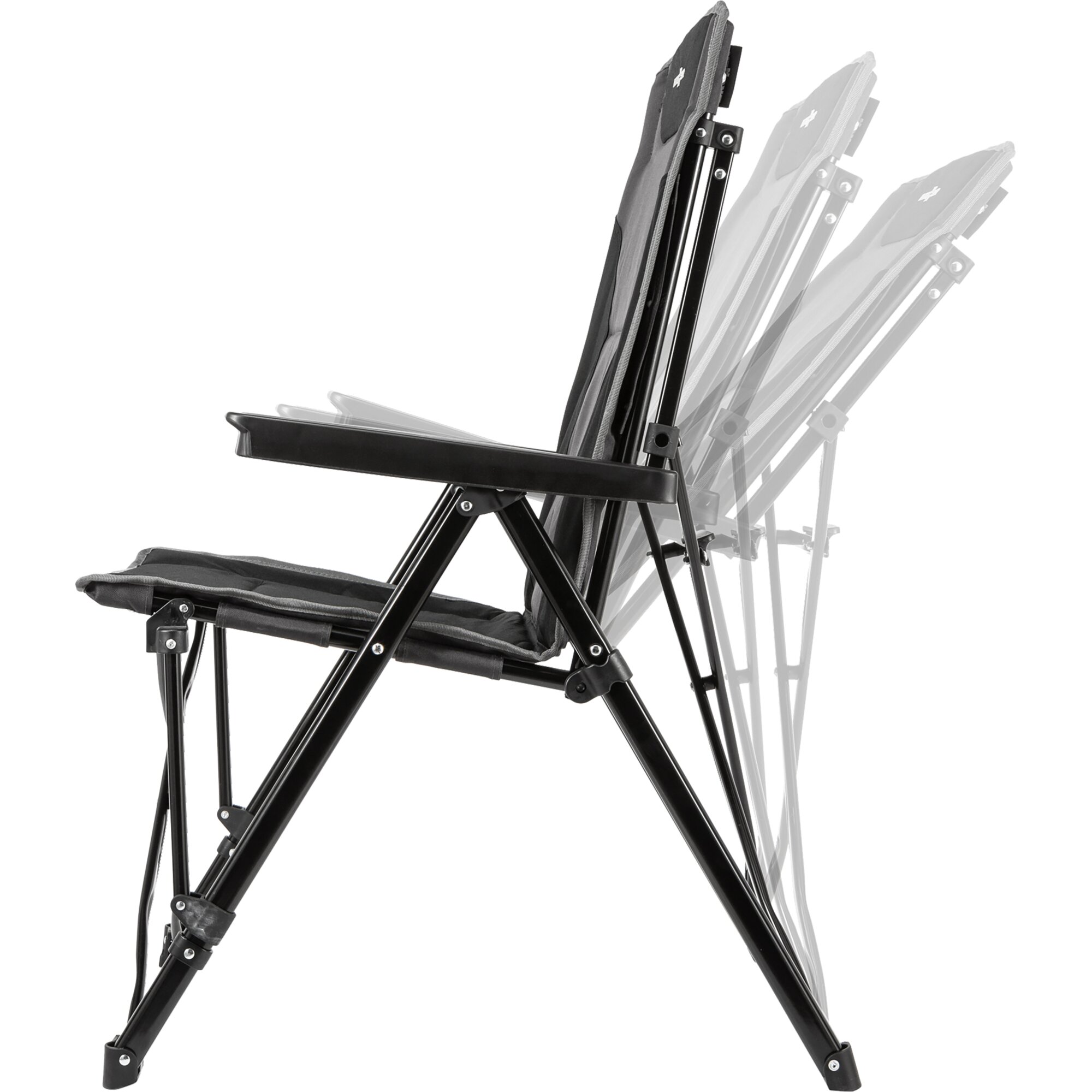 Faltstuhl Raptor Recliner, grau