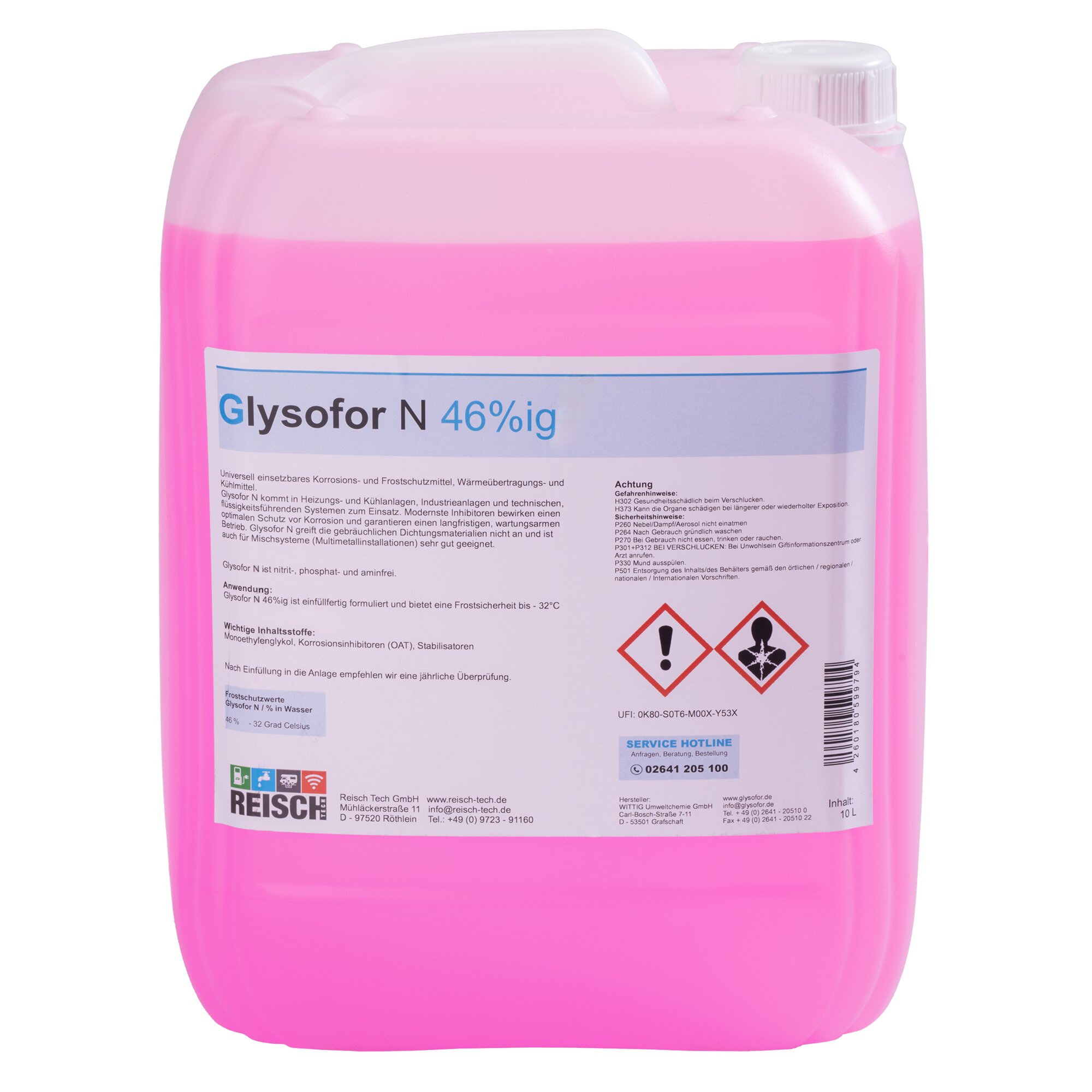 Frostschutzmittel Glylsofor N für Heizungssysteme, 10 l
