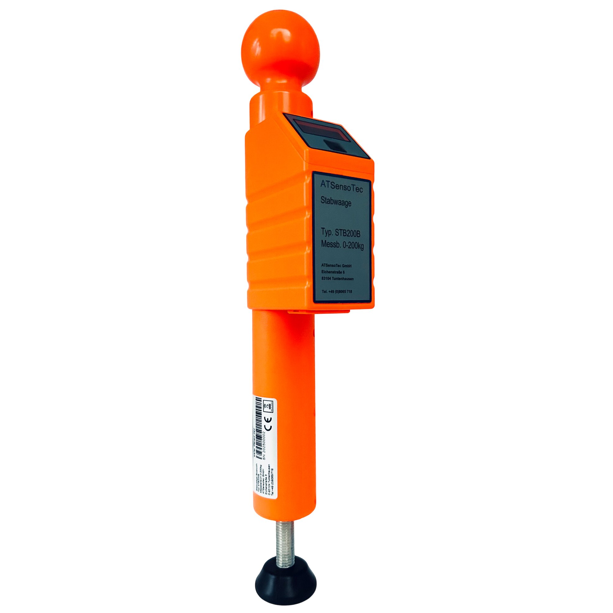 Digitale Stützlastwaage STB 200 B mit Bluetooth orange