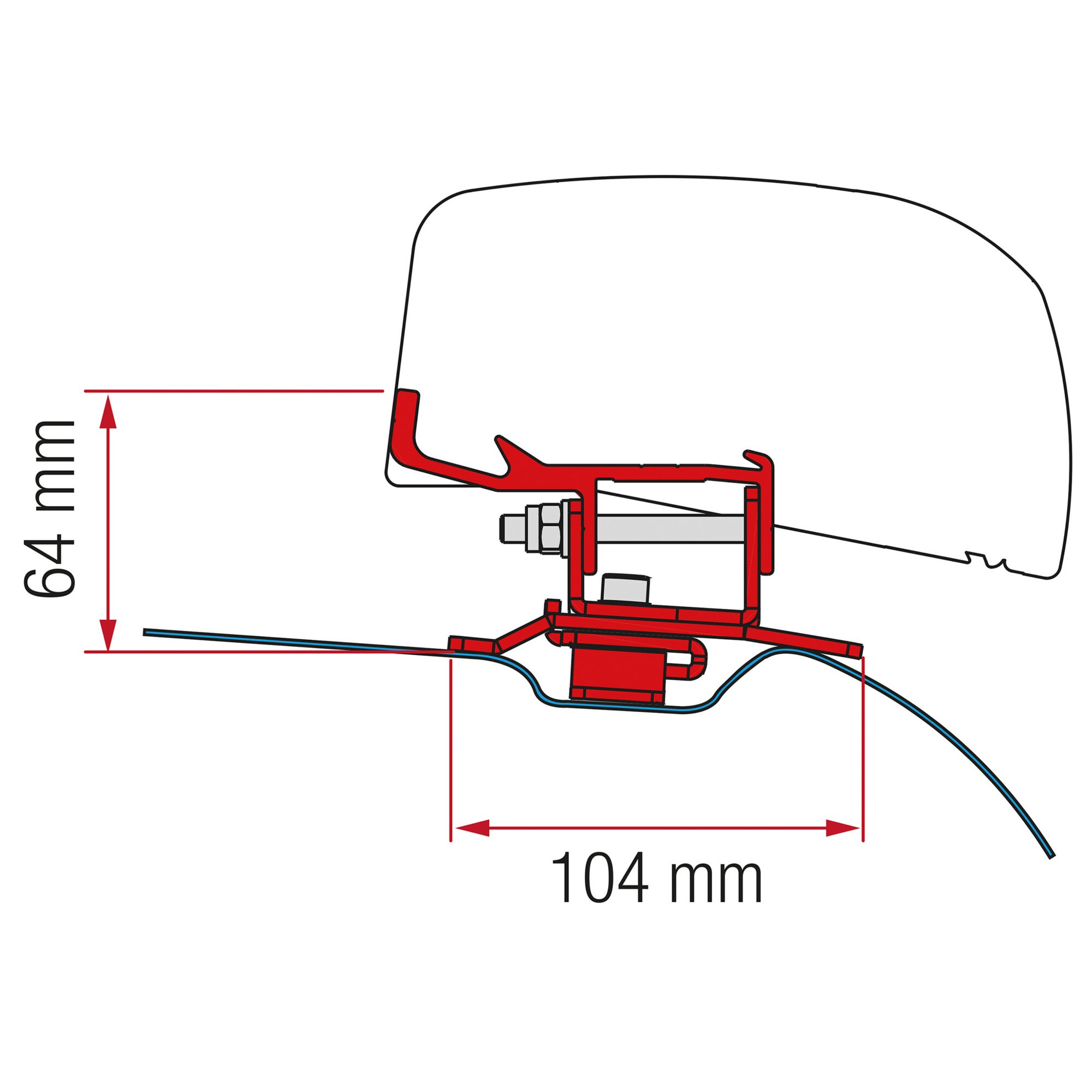 Markisenadapter Stellantis (PSA) für F40