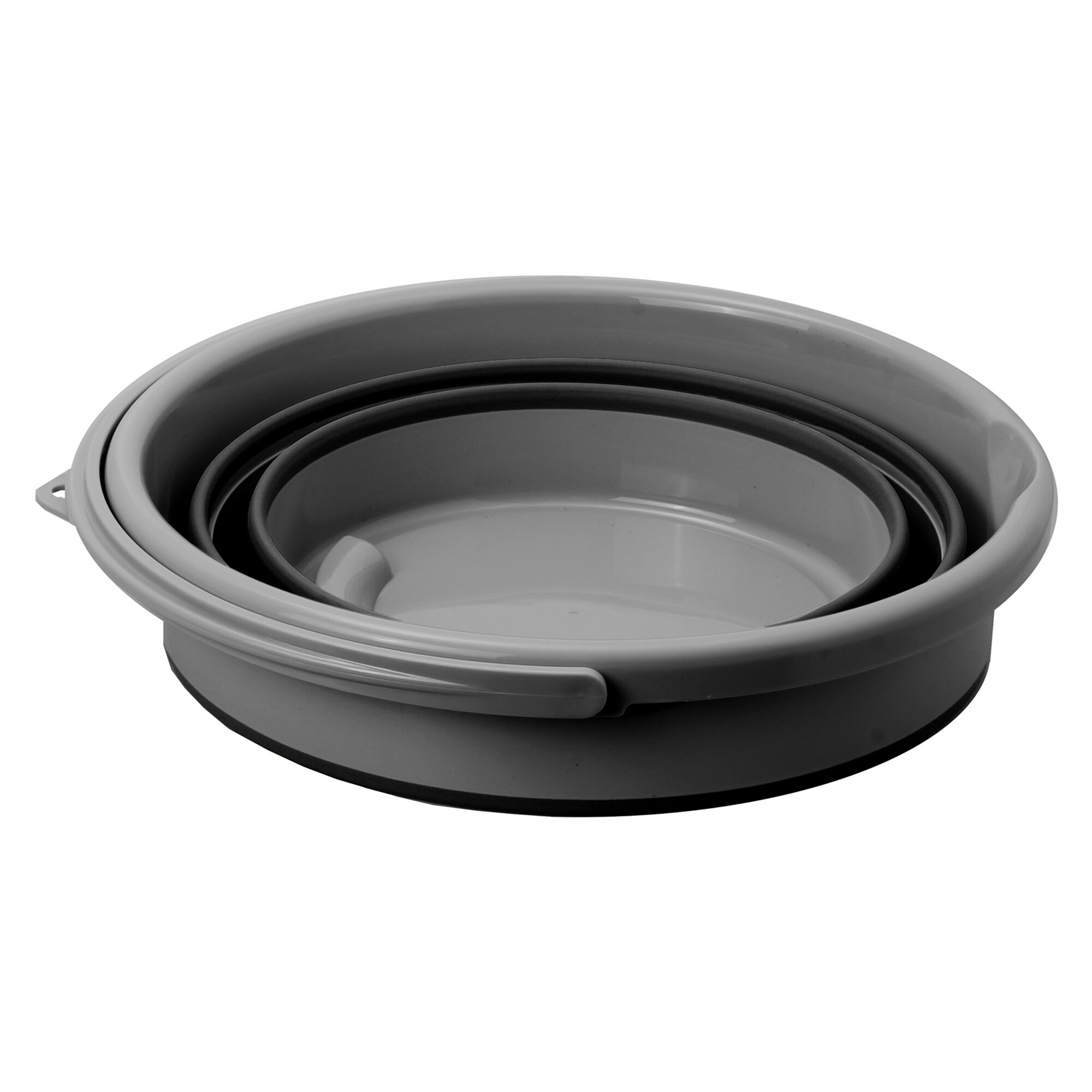 Faltbarer Eimer Drum, grau