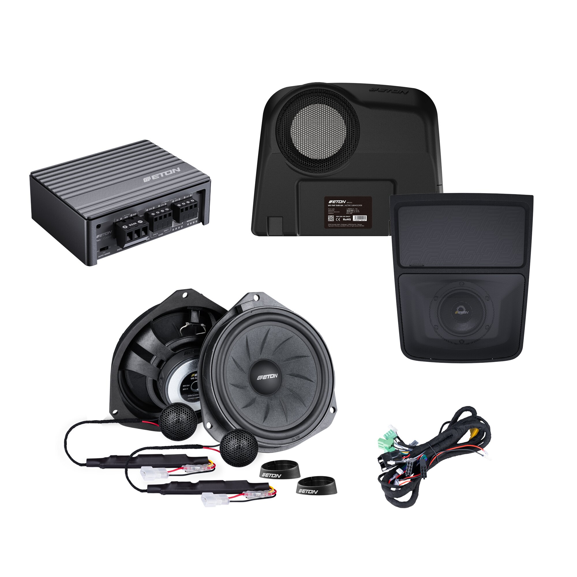 ETON Soundsystem für Fiat Ducato, Komplett-Set für Fahrzeuge mit Radiovorbereitung
